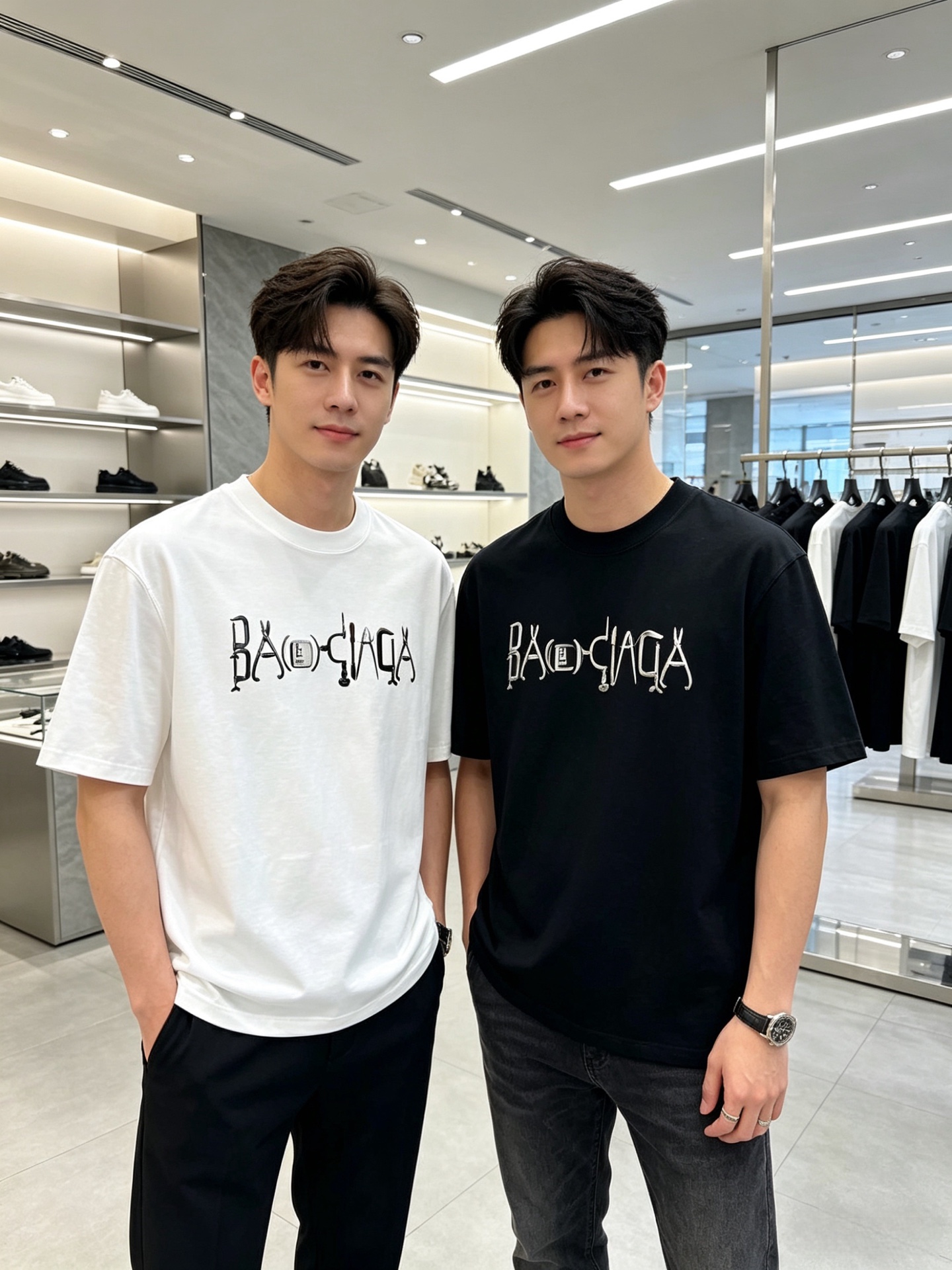NO:840312,Balenciaga/Balenciaga 2026 spring and summer new products, complete with three labels, round neck pure cotton short-sleeved T-shirt, good product without too much introduction, look at the details, counter size M-XXXL / recommended L, slightly loose version,,balenciaga,balenciaga,T-shirt,tees,t-shirt,19860909Balenciaga/巴黎世家 2026春夏新品 三标齐全 圆领纯棉短袖T恤 好货不用过多介绍 看细节 专柜码数M-XXXL /建议L 微宽松版型,,balenciaga,balenciaga,T-shirt,tees，t-shirt,,Men's clothing