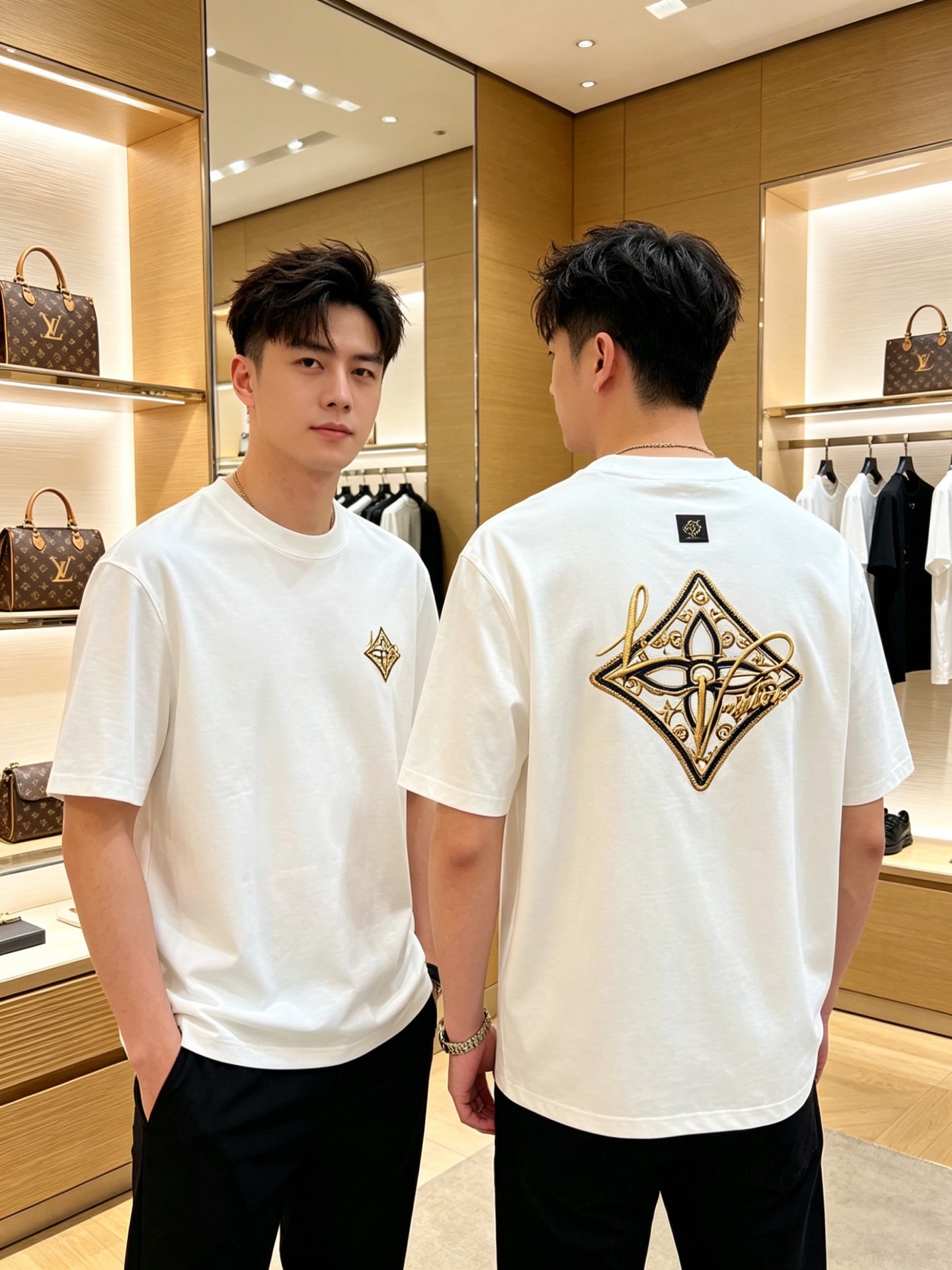 NO:840323,LV/Louis Vuitton 2026 spring and summer new products, complete with three labels, round neck pure cotton short-sleeved T-shirt, good product, no need to introduce too much, look at the details, counter size M-XXXL / recommended L, slightly loose version,, louis vuitton, louis vuitton, T-shirt, tees, t-shirt,19860909LV/路易威登 2026春夏新品 三标齐全 圆领纯棉短袖T恤 好货不用过多介绍 看细节 专柜码数M-XXXL /建议L 微宽松版型,,louis vuitton,louis vuitton,T-shirt,tees，t-shirt,,Men's clothing