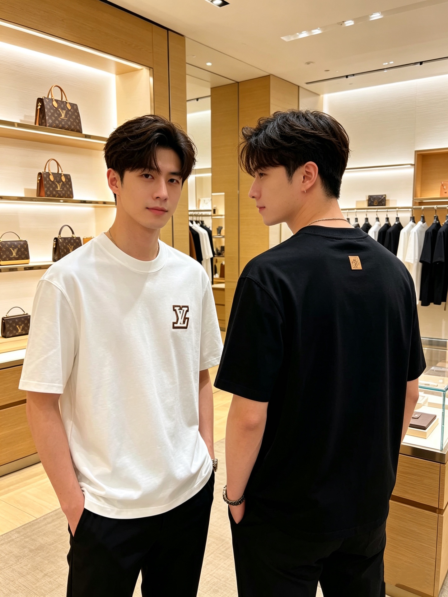 NO:840345,LV/Louis Vuitton 2026 spring and summer new products, complete with three labels, round neck pure cotton short-sleeved T-shirt, good product, no need to introduce too much, look at the details, counter size M-XXXL / recommended L, slightly loose version,, louis vuitton, louis vuitton, T-shirt, tees, t-shirt,19860909LV/路易威登 2026春夏新品 三标齐全 圆领纯棉短袖T恤 好货不用过多介绍 看细节 专柜码数M-XXXL /建议L 微宽松版型,,louis vuitton,louis vuitton,T-shirt,tees，t-shirt,,Men's clothing