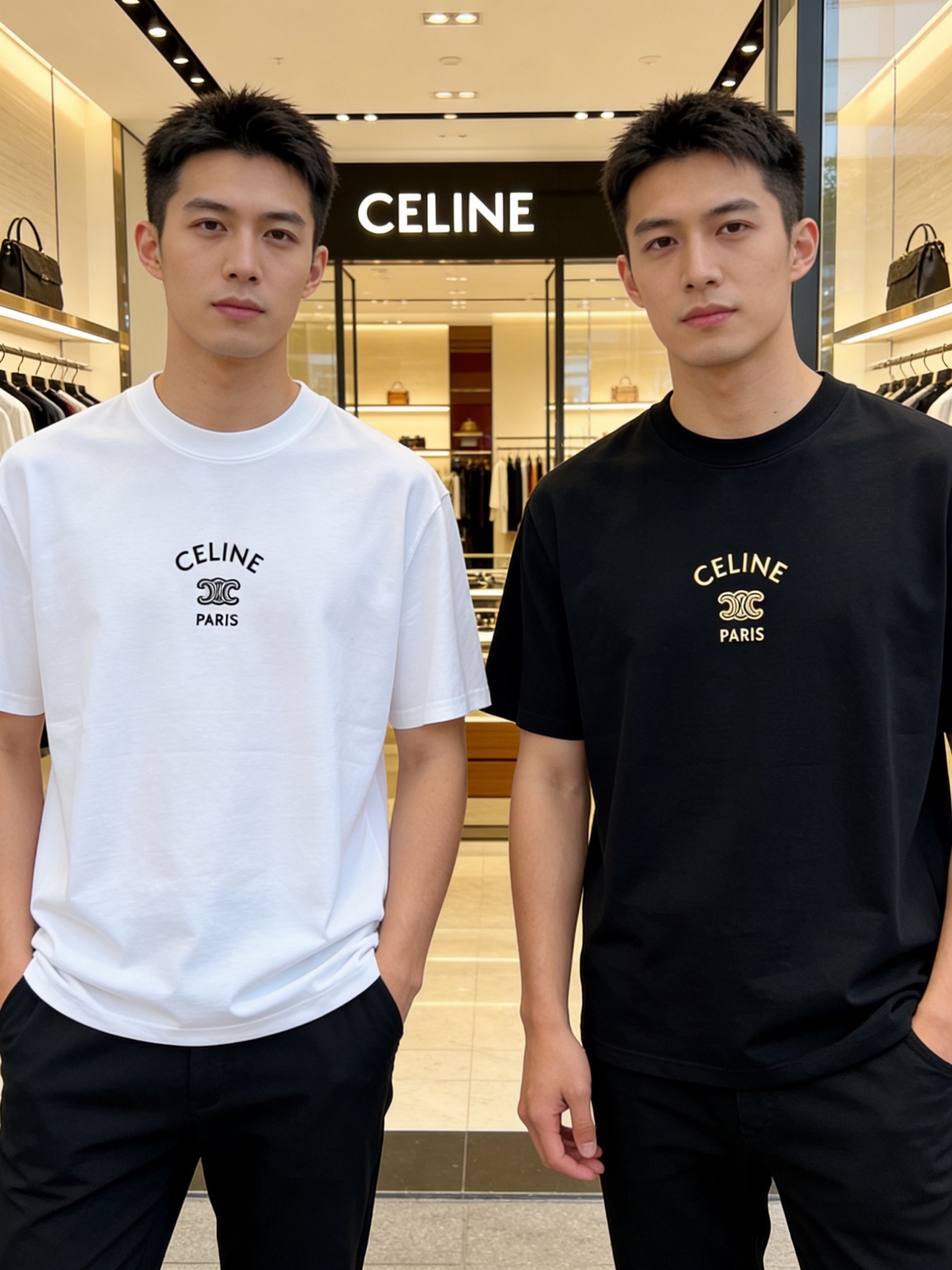 NO:843127,Celine/Celine 2026 spring and summer new products, complete with three labels, round neck pure cotton short-sleeved T-shirt, good product does not need to be introduced too much, look at the details, counter size M-XXXL / recommended L, slightly loose version, celine, celine, T-shirt, tees, t-shirt,19860909Celine/赛琳 2026春夏新品 三标齐全 圆领纯棉短袖T恤 好货不用过多介绍 看细节 专柜码数M-XXXL /建议L 微宽松版型,,celine,celine,T-shirt,tees，t-shirt,,Men's clothing