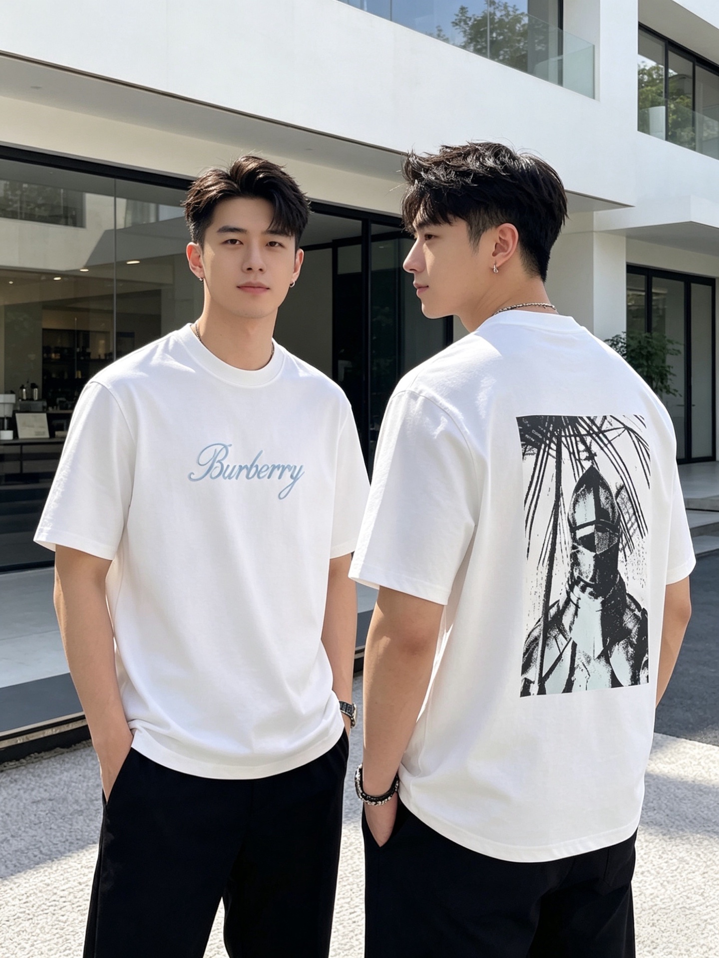 NO:935831,Burberry/Burberry 2026 spring and summer new products, complete with three labels, mercerized cotton round neck short-sleeved T-shirt, good product without too much introduction, look at the details, counter size M-XXXL 175/140, recommended L,, burberry, burberry, T-shirt, tees, t-shirt,19860909Burberry/巴宝莉 2026年春夏新品上新 三标齐全 丝光棉圆领短袖T恤 好货不用过多介绍 看细节 专柜码数M-XXXL 175/140建议L,,burberry,burberry,T-shirt,tees，t-shirt,,Men's clothing