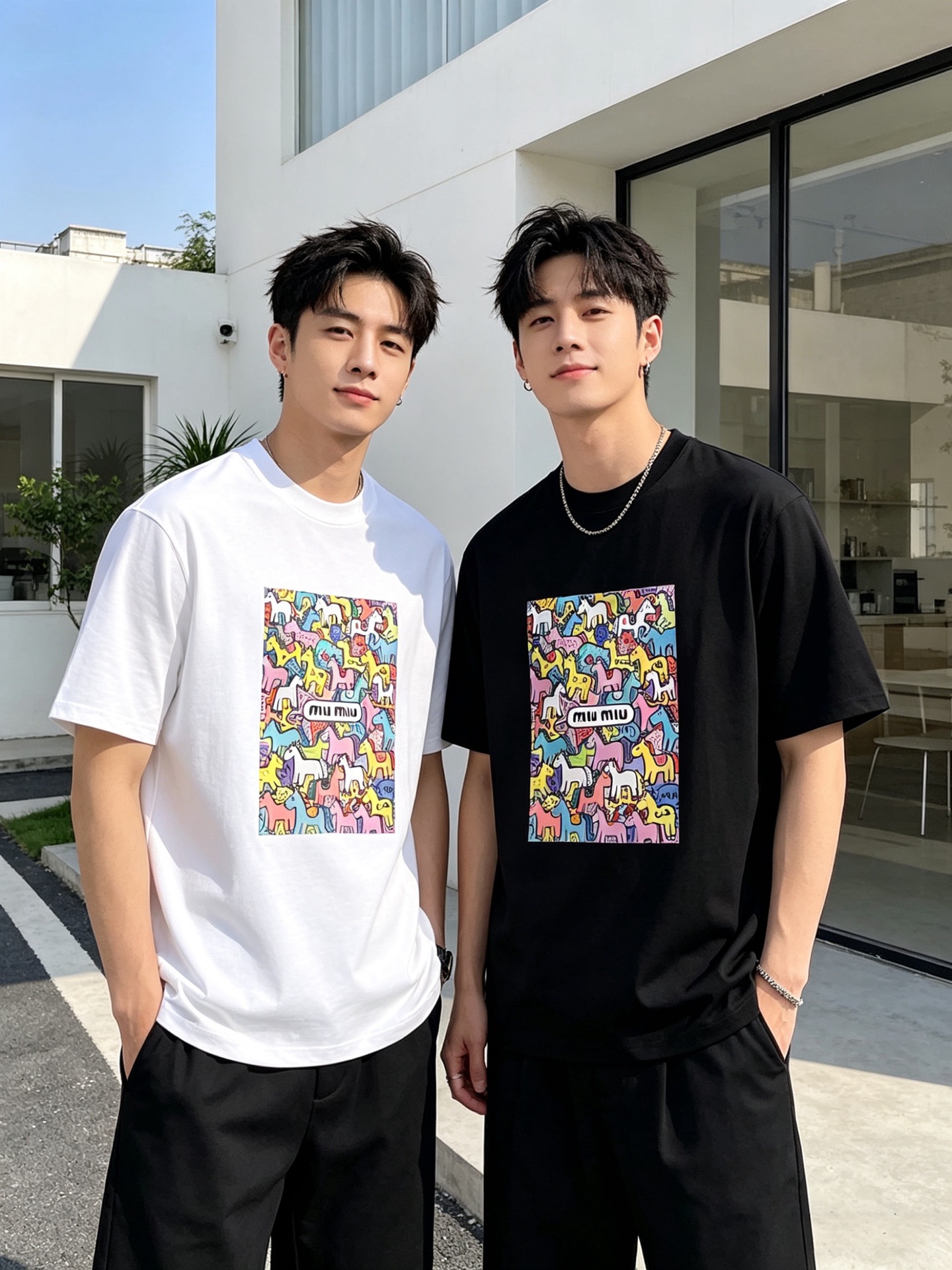 NO:935259,MiuMiu 2026 spring and summer new products, complete with three labels, mercerized cotton round neck short-sleeved T-shirt, good product without too much introduction, look at the details, counter size M-XXXL 175/140, recommended L,, miumiu, T-shirt, tees, t-shirt,19860909MiuMiu 2026年春夏新品上新 三标齐全 丝光棉圆领短袖T恤 好货不用过多介绍 看细节 专柜码数M-XXXL 175/140建议L,,miumiu,T-shirt,tees，t-shirt,,Men's clothing