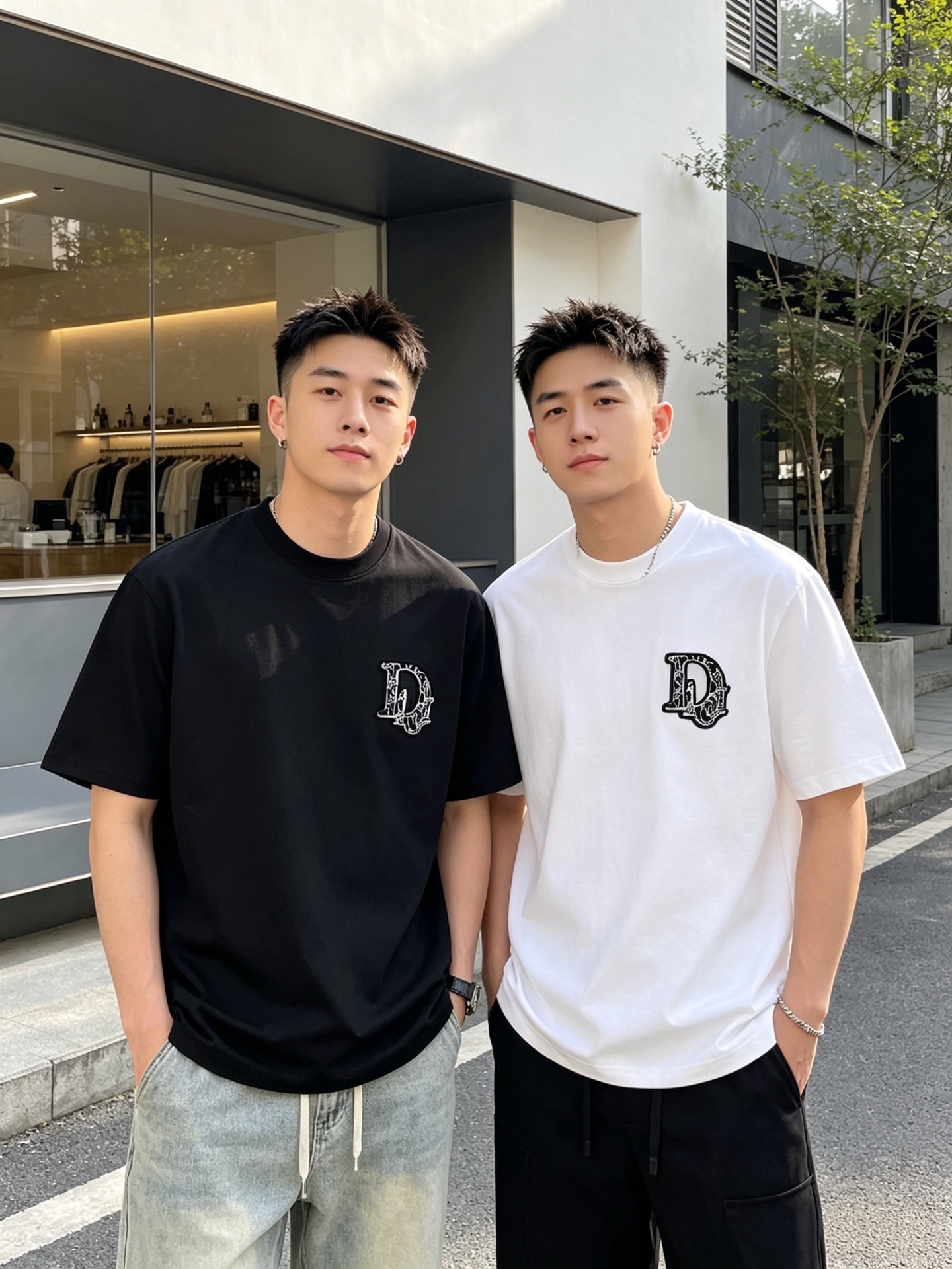 NO:935238,Dior/Dior 2026 spring and summer new products, complete with three labels, mercerized cotton round neck short-sleeved T-shirt, good product without too much introduction, look at the details, counter size M-XXXL 175/140, recommended L,, dior, dior, T-shirt, tees, t-shirt,19860909Dior/迪奥 2026年春夏新品上新 三标齐全 丝光棉圆领短袖T恤 好货不用过多介绍 看细节 专柜码数M-XXXL 175/140建议L,,dior,dior,T-shirt,tees，t-shirt,,Men's clothing