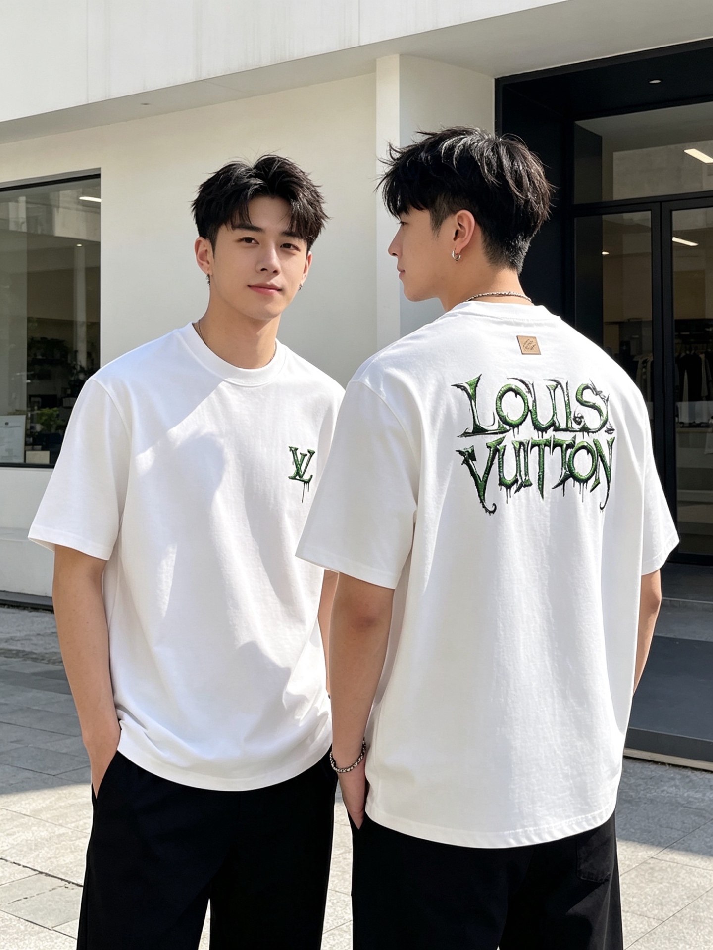 NO:935256,LV/Louis Vuitton 2026 spring and summer new products, complete with three labels, mercerized cotton round neck short-sleeved T-shirt, good product without too much introduction, look at the details, counter size M-XXXL 175/140 recommended L,, louis vuitton, louis vuitton, T-shirt, tees, t-shirt,19860909LV/路易威登 2026年春夏新品上新 三标齐全 丝光棉圆领短袖T恤 好货不用过多介绍 看细节 专柜码数M-XXXL 175/140建议L,,louis vuitton,louis vuitton,T-shirt,tees，t-shirt,,Men's clothing
