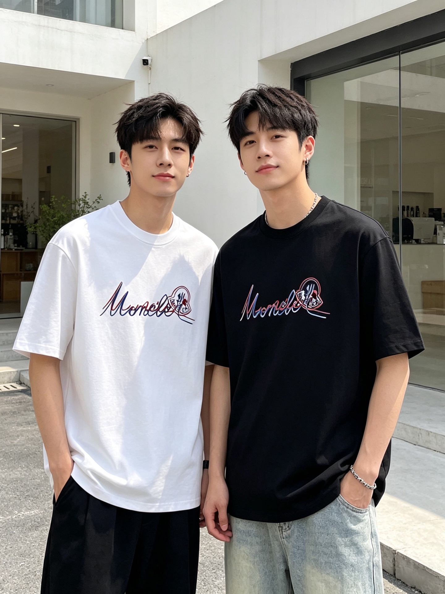 NO:845644,Moncler/Mongolia 2026 spring and summer new products, complete with three labels, mercerized cotton round neck short-sleeved T-shirt, good product does not need to be introduced too much, look at the details, counter size M-XXXL 175/140, recommended L, Moncler, T-shirt, tees, t-shirt,19860909Moncler/蒙口 2026年春夏新品上新 三标齐全 丝光棉圆领短袖T恤 好货不用过多介绍 看细节 专柜码数M-XXXL 175/140建议L,,Moncler,T-shirt,tees，t-shirt,,Men's clothing