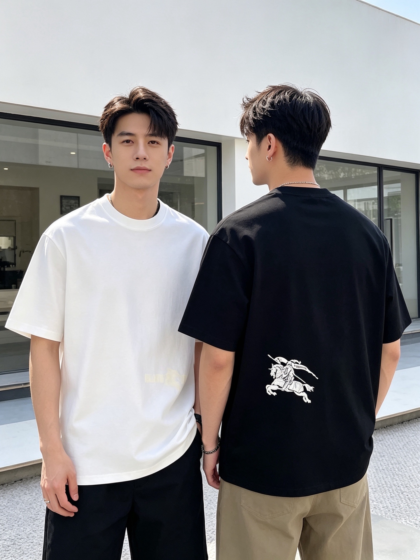 NO:845660,Burberry/Burberry 2026 spring and summer new products, complete with three labels, mercerized cotton round neck short-sleeved T-shirt, good product without too much introduction, look at the details, counter size M-XXXL 175/140, recommended L,, burberry, burberry, T-shirt, tees, t-shirt,19860909Burberry/巴宝莉 2026年春夏新品上新 三标齐全 丝光棉圆领短袖T恤 好货不用过多介绍 看细节 专柜码数M-XXXL 175/140建议L,,burberry,burberry,T-shirt,tees，t-shirt,,Men's clothing