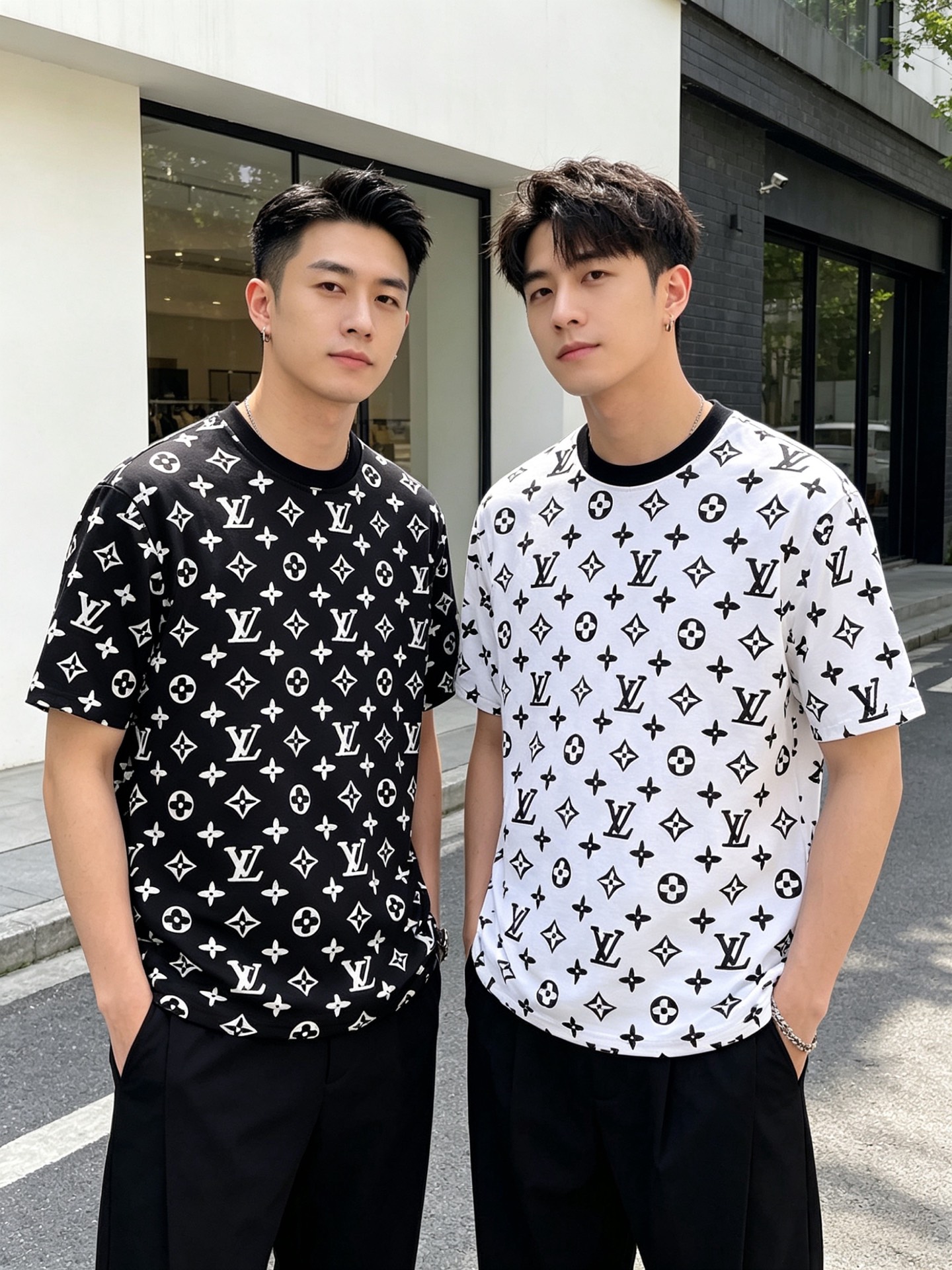 NO:845645,LV/Louis Vuitton 2026 spring and summer new products, complete with three labels, round neck pure cotton short-sleeved T-shirt, counter size M-XXXL 175/140 recommended L,, louis vuitton, louis vuitton, T-shirt, tees, t-shirt,19860909LV/路易威登 2026春夏新品 三标齐全 圆领纯棉短袖T恤 专柜码数M-XXXL 175/140建议L,,louis vuitton,louis vuitton,T-shirt,tees，t-shirt,,Men's clothing