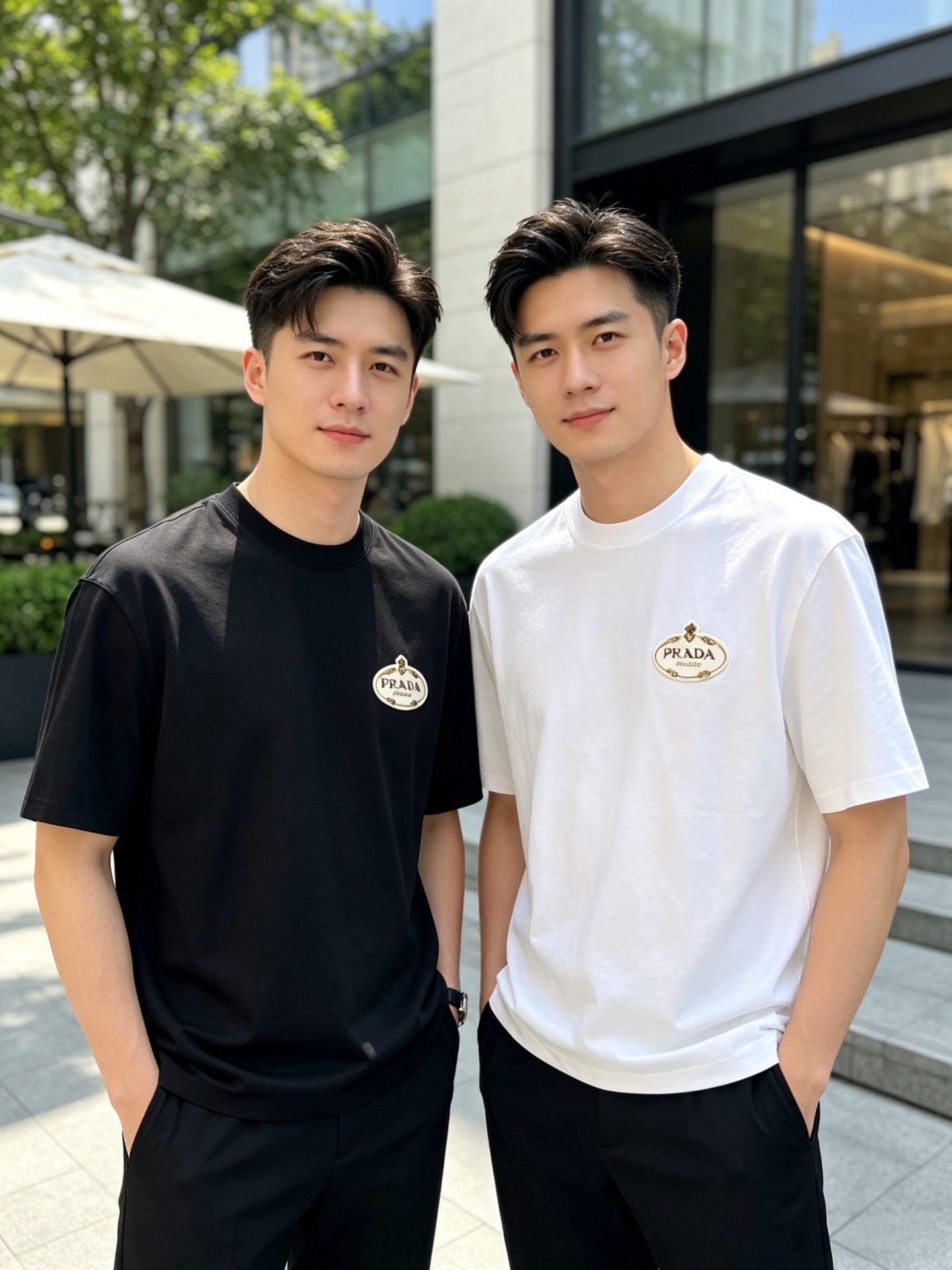 NO:773926,prada/Prada 2026 spring and summer new products, complete with three labels, mercerized cotton round neck short-sleeved T-shirt, good product without too much introduction, look at the details, counter size M-XXXL 175/140, recommended L,, prada, prada, T-shirt, tees, t-shirt,19860909prada/普拉达 2026年春夏新品上新 三标齐全 丝光棉圆领短袖T恤 好货不用过多介绍 看细节 专柜码数M-XXXL 175/140建议L,,prada,prada,T-shirt,tees，t-shirt,,Men's clothing