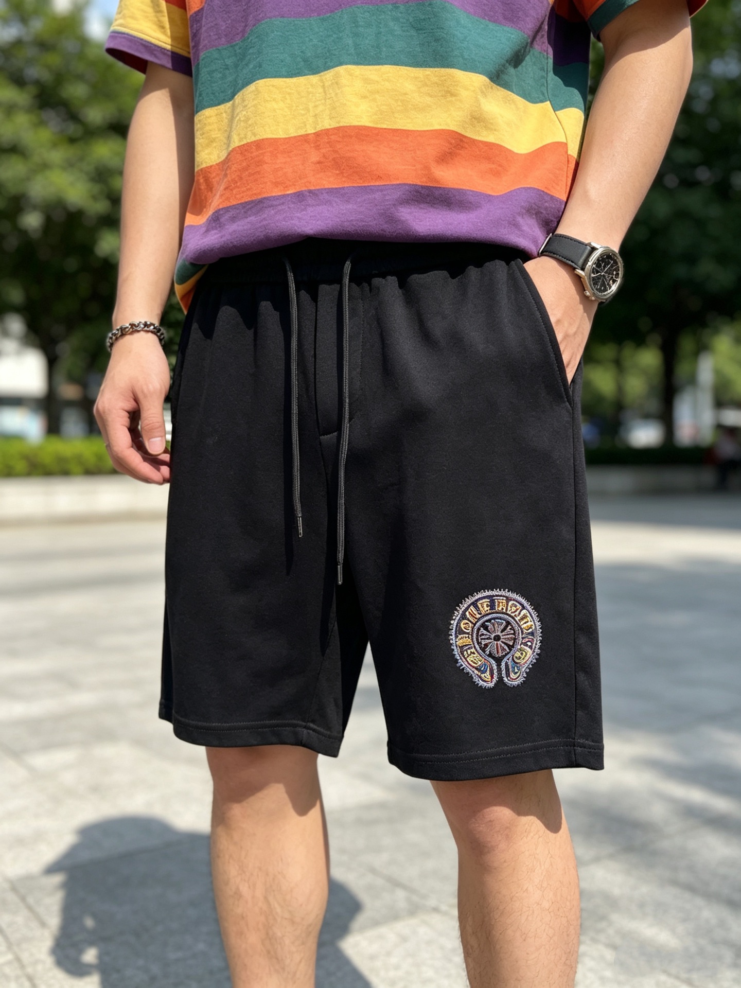 NO:776289,ch/Chrome Hearts 2026 spring and summer new products, complete with three standards, five-point shorts, good products without too much introduction, look at the details, counter size M-XXXL 175/upper body recommended L,, chrome hearts, shorts,19860909ch/克罗心 2026春夏新品 三标齐全 五分短裤 好货不用过多介绍 看细节 专柜码数M-XXXL 175/上身建议L,,chrome hearts,shorts,,Men's clothing