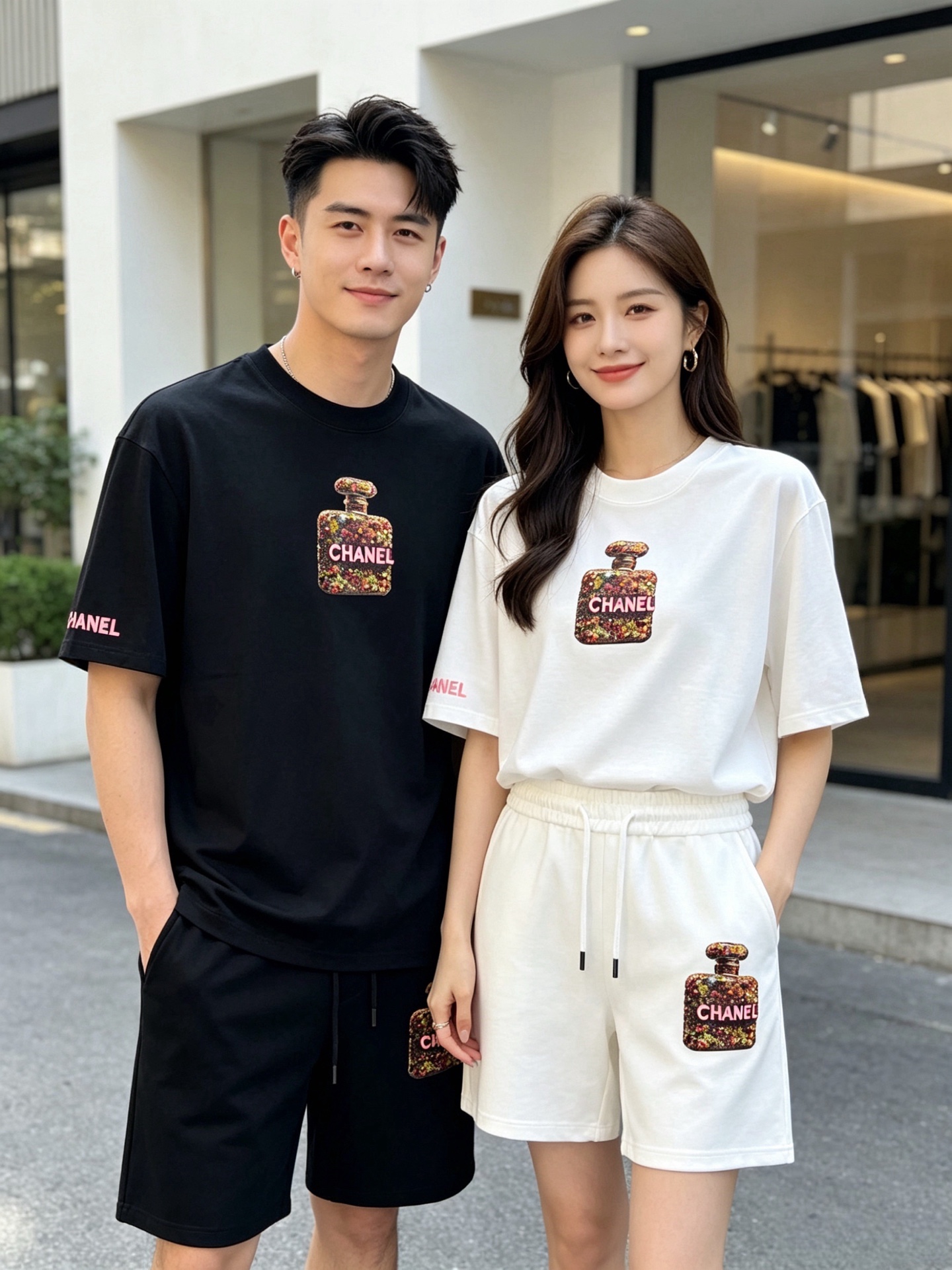 NO:833344,Tops and pants Chanel/Chanel 2026 spring and summer new products, complete with three labels, fashionable casual suits, good products, no need to introduce too much, look at the details, counter size M-XXXL / recommended L,,chanel,chanel,19860909上衣 裤子Chanel/香奈儿 2026春夏新品 三标齐全 时尚休闲套装 好货不用过多介绍 看细节 专柜码数 M-XXXL /建议L,,chanel,chanel,,Men's clothing