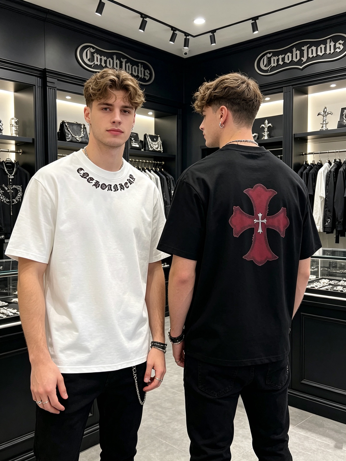 NO:833375,ch/Chrome Heart 2026 spring and summer new products, complete with three labels, mercerized cotton short-sleeved T-shirt, good product without too much introduction, look at the details, counter size M-XXXL 175/140 recommended L,, chrome hearts, T-shirt, tees, t-shirt,19860909ch/克罗心 2026春夏新品 三标齐全 丝光棉短袖T恤 好货不用过多介绍 看细节 专柜码数M-XXXL 175/140建议L,,chrome hearts,T-shirt,tees，t-shirt,,Men's clothing