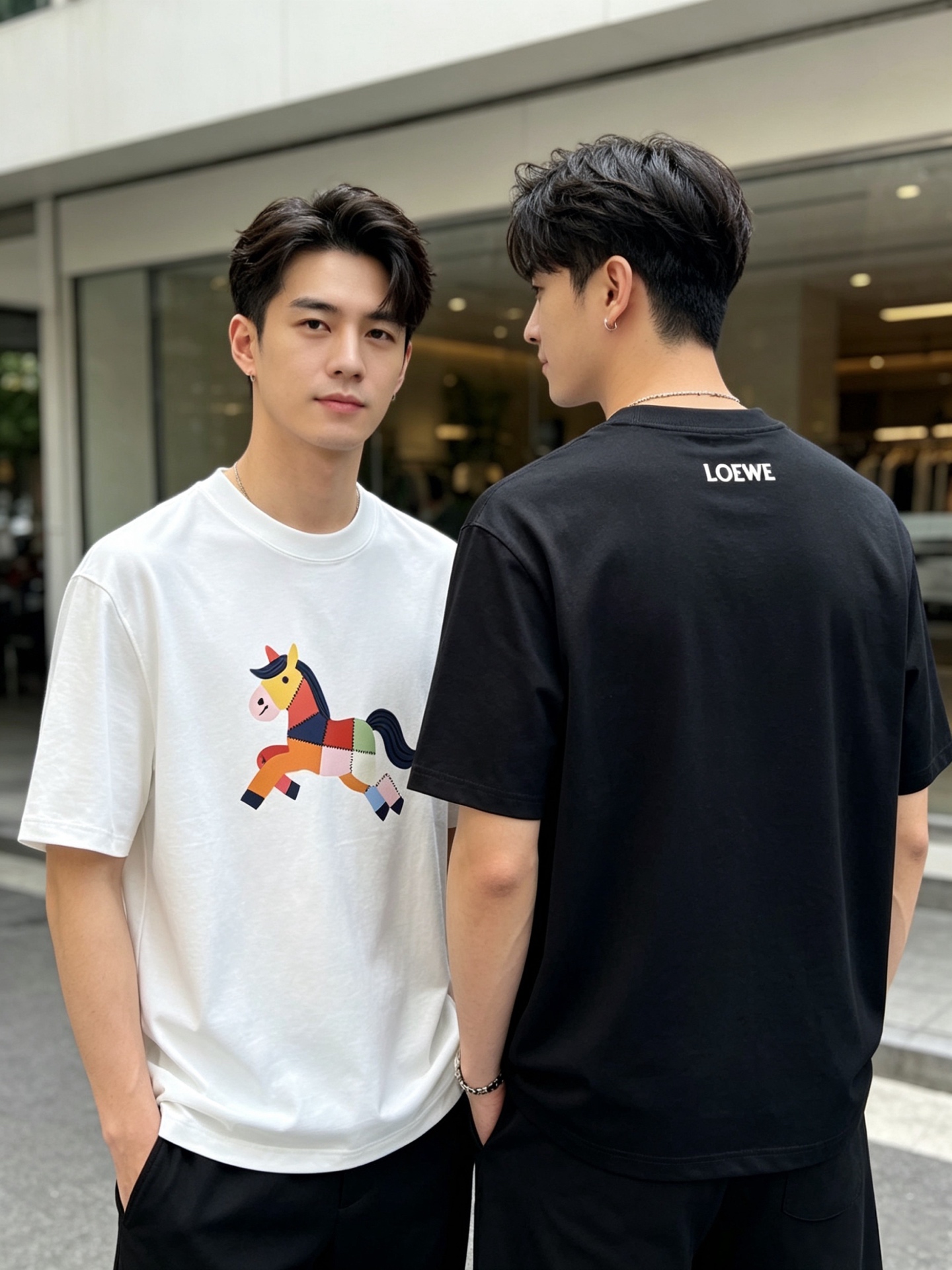 NO:915619,Loewe/Luo Yiwei 2026 spring and summer new products, complete with three labels, pure cotton round neck short-sleeved T-shirt, good product does not need to be introduced too much, look at the details, counter size M-XXXL / recommended L,, loewe, loewe, T-shirt, tees, t-shirt,19860909Loewe/罗意威 2026年春夏新品上新 三标齐全 纯棉圆领短袖T恤 好货不用过多介绍 看细节 专柜码数M-XXXL /建议L,,loewe,loewe,T-shirt,tees，t-shirt,,Men's clothing