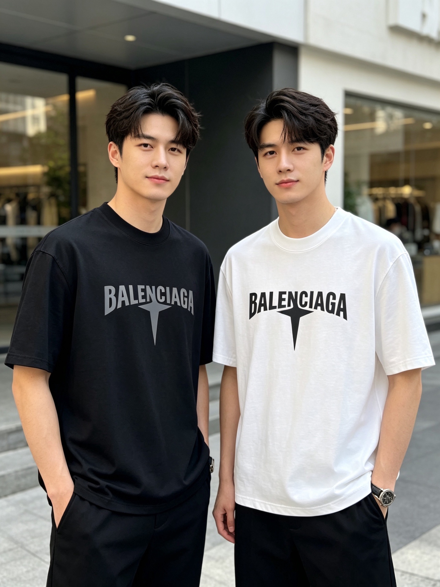 NO:838071,Balenciaga/Balenciaga 2026 spring and summer new products, complete with three labels, pure cotton round neck short-sleeved T-shirt, good product does not need to be introduced too much, look at the details, counter size M-XXXL / recommended L,, balenciaga, balenciaga, T-shirt, tees, t-shirt,19860909Balenciaga/巴黎世家 2026年春夏新品上新 三标齐全 纯棉圆领短袖T恤 好货不用过多介绍 看细节 专柜码数M-XXXL /建议L,,balenciaga,balenciaga,T-shirt,tees，t-shirt,,Men's clothing