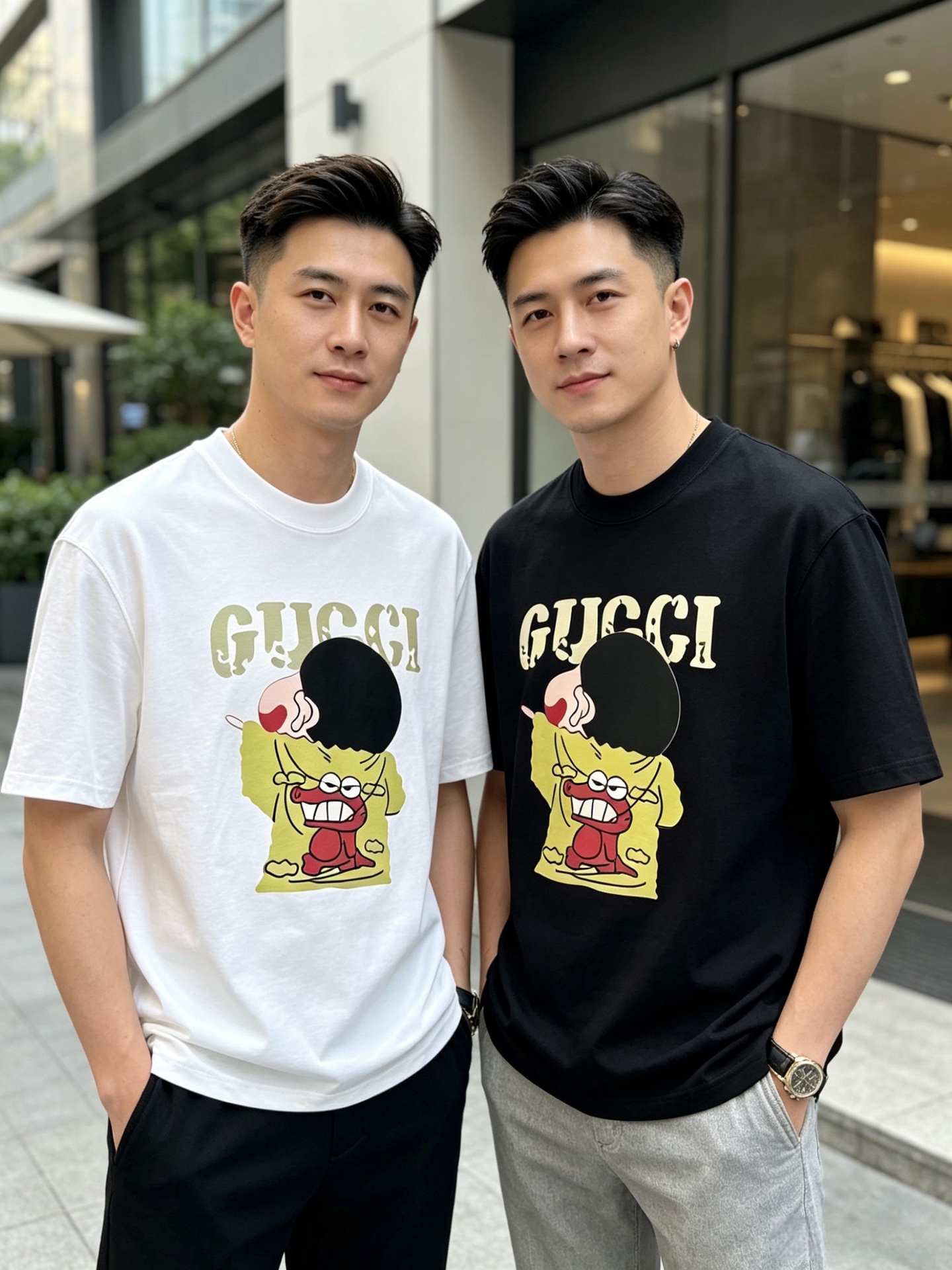 NO:915631,Gucci/Gucci 2026 spring and summer new products, complete with three labels, pure cotton round neck short-sleeved T-shirt, good product without too much introduction, look at the details, counter size M-XXXL / recommended L,, gucci, T-shirt, tees, t-shirt,19860909Gucci/古奇 2026年春夏新品上新 三标齐全 纯棉圆领短袖T恤 好货不用过多介绍 看细节 专柜码数M-XXXL /建议L,,gucci,T-shirt,tees，t-shirt,,Men's clothing