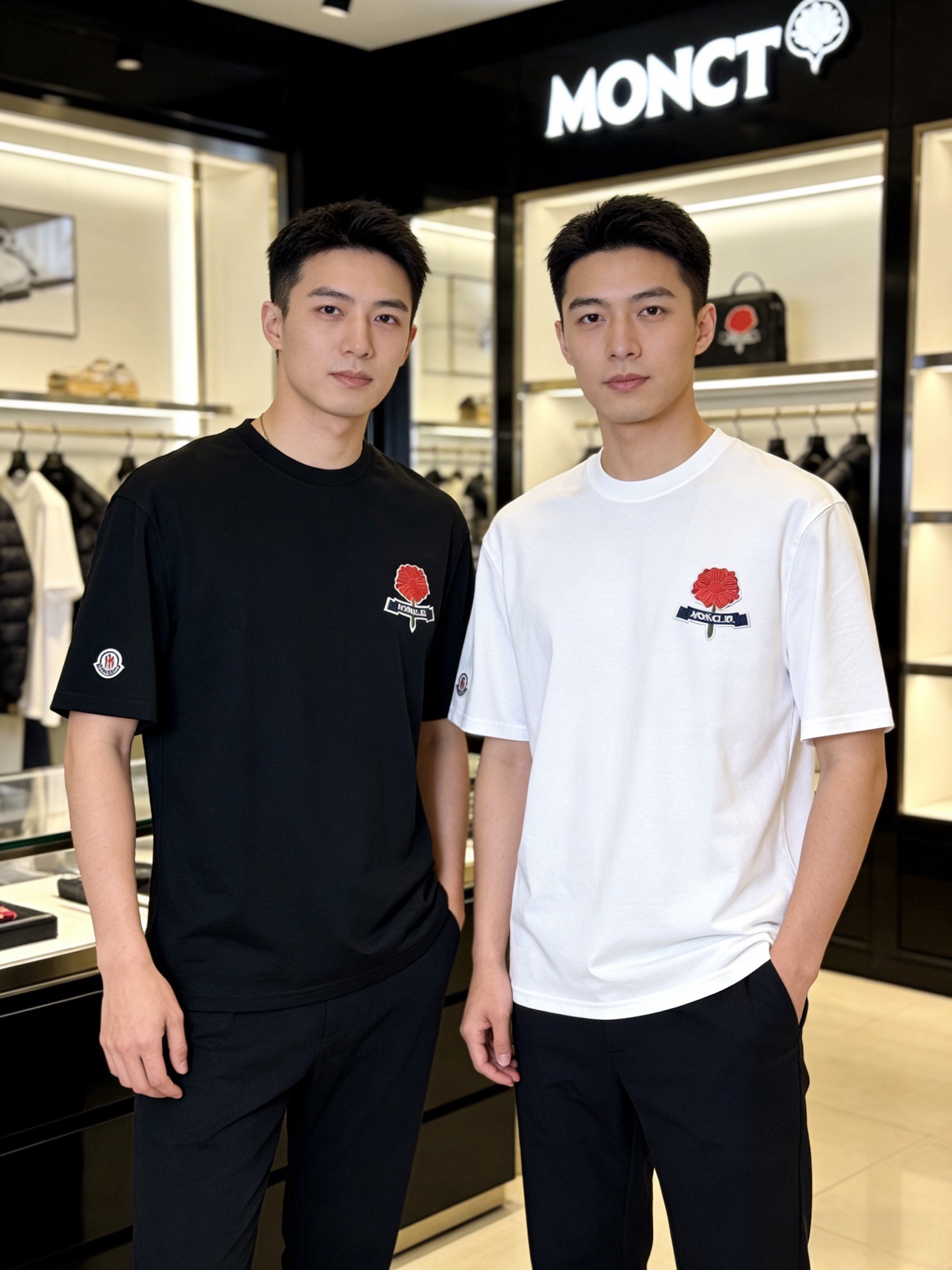 NO:838108,Moncler/Mongolian 2026 spring and summer new products, complete with three labels, mercerized cotton round neck short-sleeved T-shirt, good product does not need to be introduced too much, look at the details, counter size M-XXXL / recommended L,, Moncler, T-shirt, tees, t-shirt,19860909Moncler/蒙口 2026年春夏新品上新 三标齐全 丝光棉圆领短袖T恤 好货不用过多介绍 看细节 专柜码数M-XXXL /建议L,,Moncler,T-shirt,tees，t-shirt,,Men's clothing