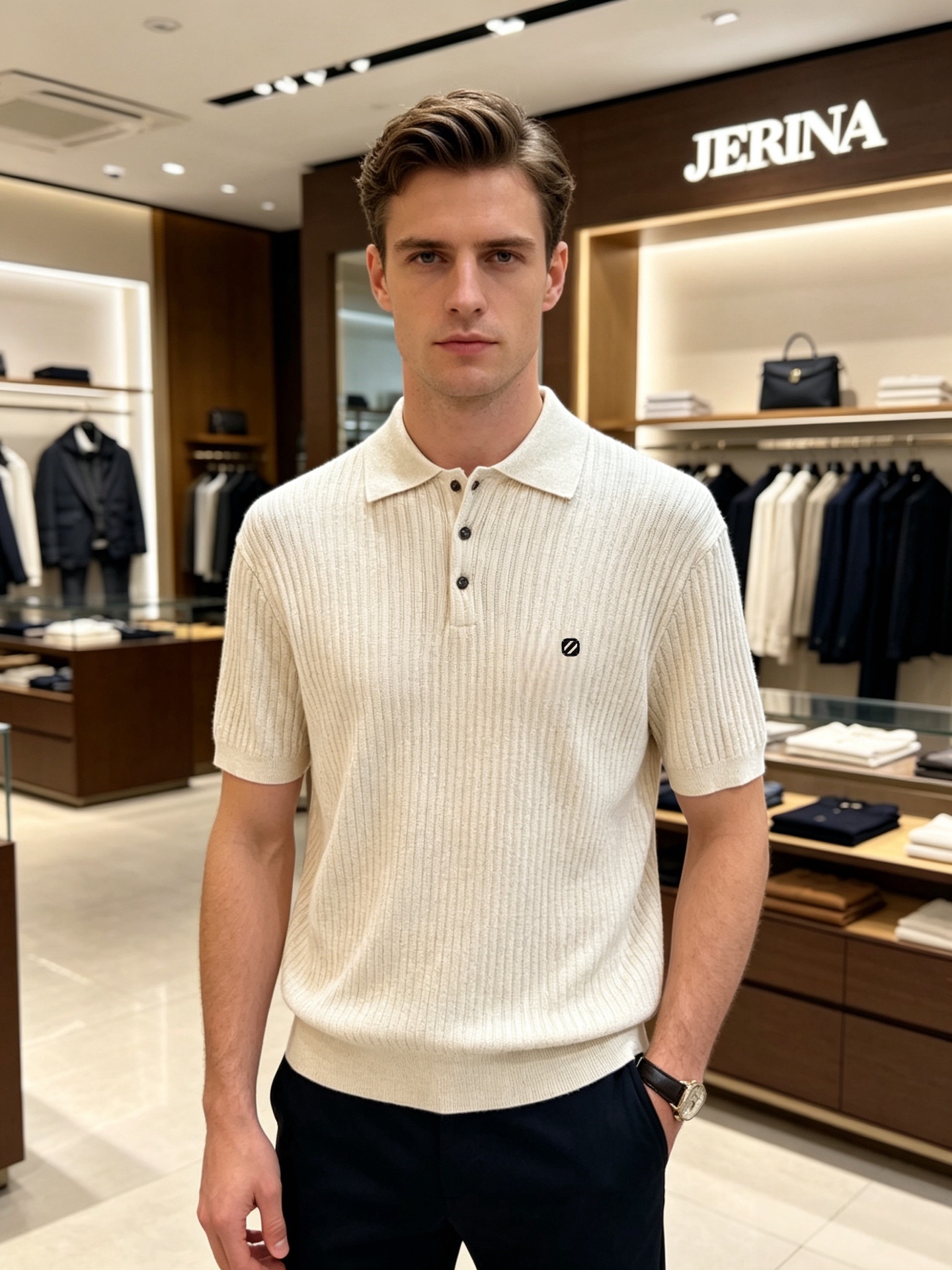 NO:838165,zZEGNA/Zegna 2026 spring and summer new products, complete with three labels, knitted lapel short-sleeved Polo shirt, old money style series, good products need no introduction, look at the details, counter size M-XXXL 175/140, recommended L,,zegna,T-shirt,19860909zZEGNA/杰尼亚 2026年春夏新品上新 三标齐全 针织翻领短袖Polo衫 老钱风系列 好货不用过多介绍 看细节 专柜码数M-XXXL 175/140建议L,,zegna,T-shirt,,Men's clothing