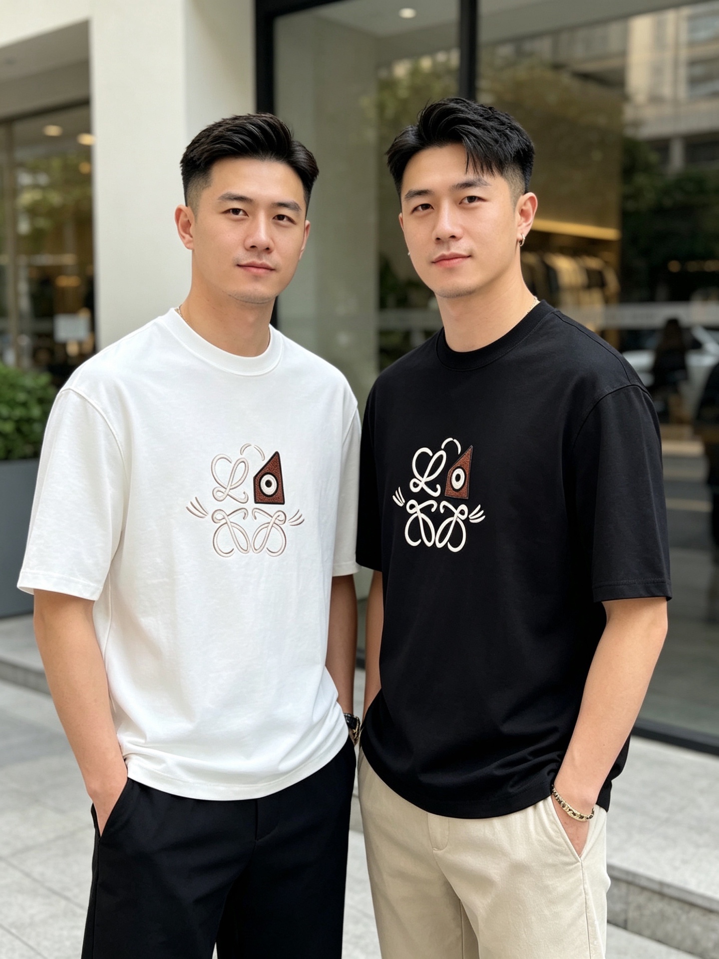 NO:845650,Loewe/Luo Yiwei 2026 spring and summer new products, complete with three labels, mercerized cotton round neck short-sleeved T-shirt, good product does not need to be introduced too much, look at the details, counter size M-XXXL 175/140, recommended L,, loewe, loewe, T-shirt, tees, t-shirt,19860909Loewe/罗意威 2026年春夏新品上新 三标齐全 丝光棉圆领短袖T恤 好货不用过多介绍 看细节 专柜码数M-XXXL 175/140建议L,,loewe,loewe,T-shirt,tees，t-shirt,,Men's clothing
