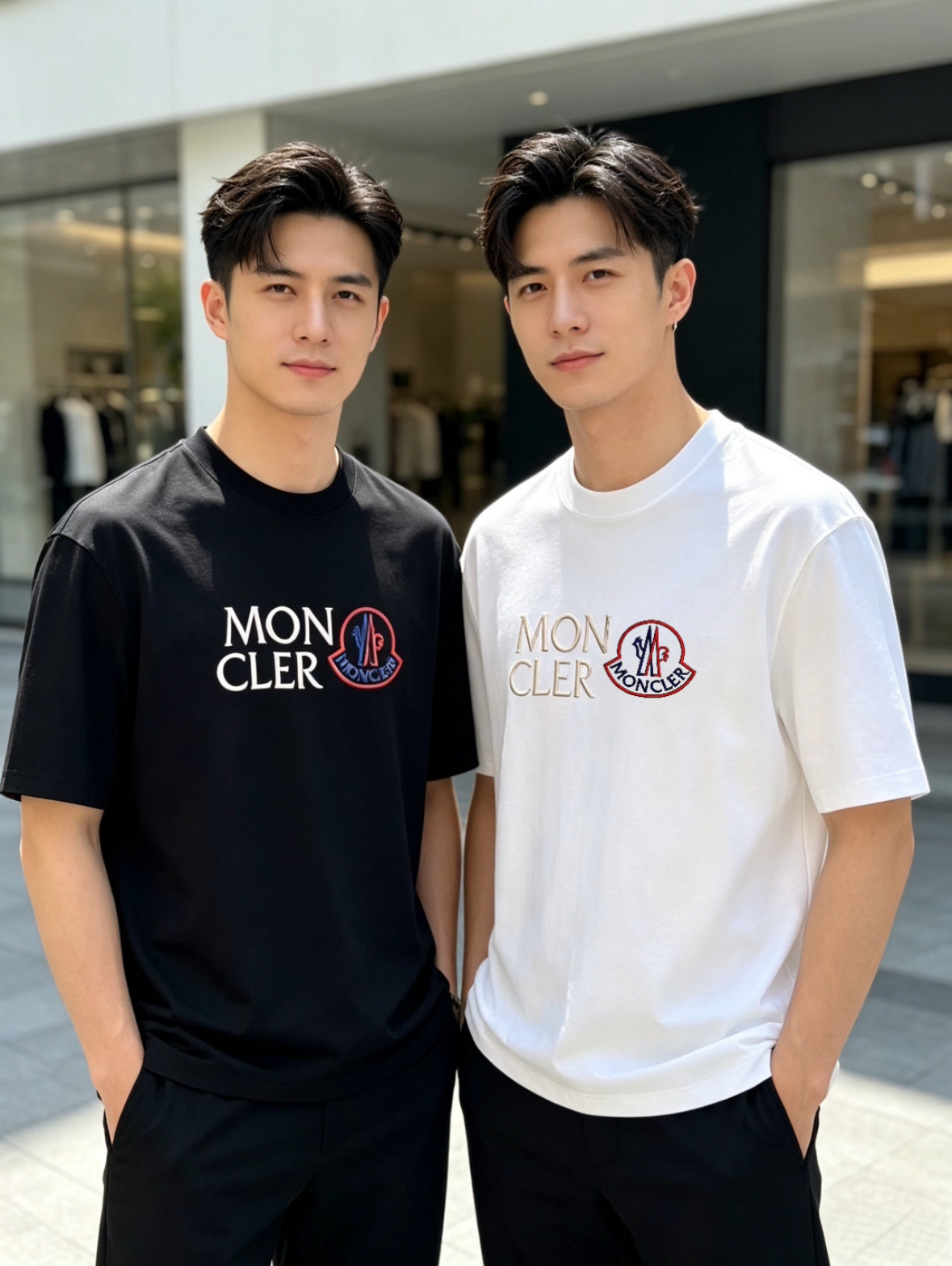 NO:845655,Moncler/Mongolia 2026 spring and summer new products, complete with three labels, mercerized cotton round neck short-sleeved T-shirt, good product does not need to be introduced too much, look at the details, counter size M-XXXL 175/140, recommended L, Moncler, T-shirt, tees, t-shirt,19860909Moncler/蒙口 2026年春夏新品上新 三标齐全 丝光棉圆领短袖T恤 好货不用过多介绍 看细节 专柜码数M-XXXL 175/140建议L,,Moncler,T-shirt,tees，t-shirt,,Men's clothing