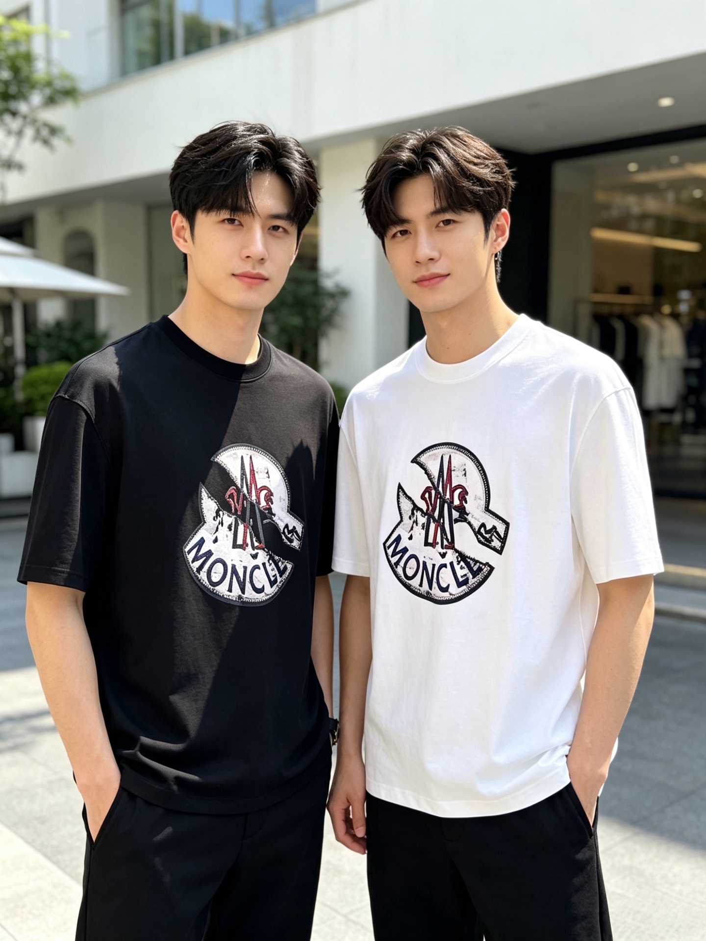 NO:845661,Moncler/Mongolia 2026 spring and summer new products, complete with three labels, mercerized cotton round neck short-sleeved T-shirt, good product does not need to be introduced too much, look at the details, counter size M-XXXL 175/140, recommended L, Moncler, T-shirt, tees, t-shirt,19860909Moncler/蒙口 2026年春夏新品上新 三标齐全 丝光棉圆领短袖T恤 好货不用过多介绍 看细节 专柜码数M-XXXL 175/140建议L,,Moncler,T-shirt,tees，t-shirt,,Men's clothing