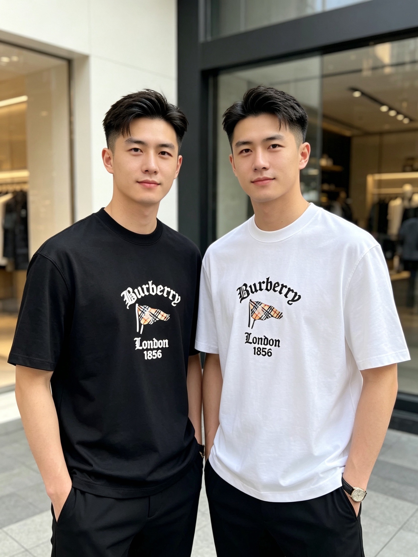 NO:847637,Burberry/Burberry 2026 spring and summer new products, complete with three labels, mercerized cotton round neck short-sleeved T-shirt, counter size M-XXXL / recommended L,, burberry, burberry, T-shirt, tees, t-shirt,19860909Burberry/巴宝莉 2026年春夏新品上新 三标齐全 丝光棉圆领短袖T恤 专柜码数M-XXXL /建议L,,burberry,burberry,T-shirt,tees，t-shirt,,Men's clothing
