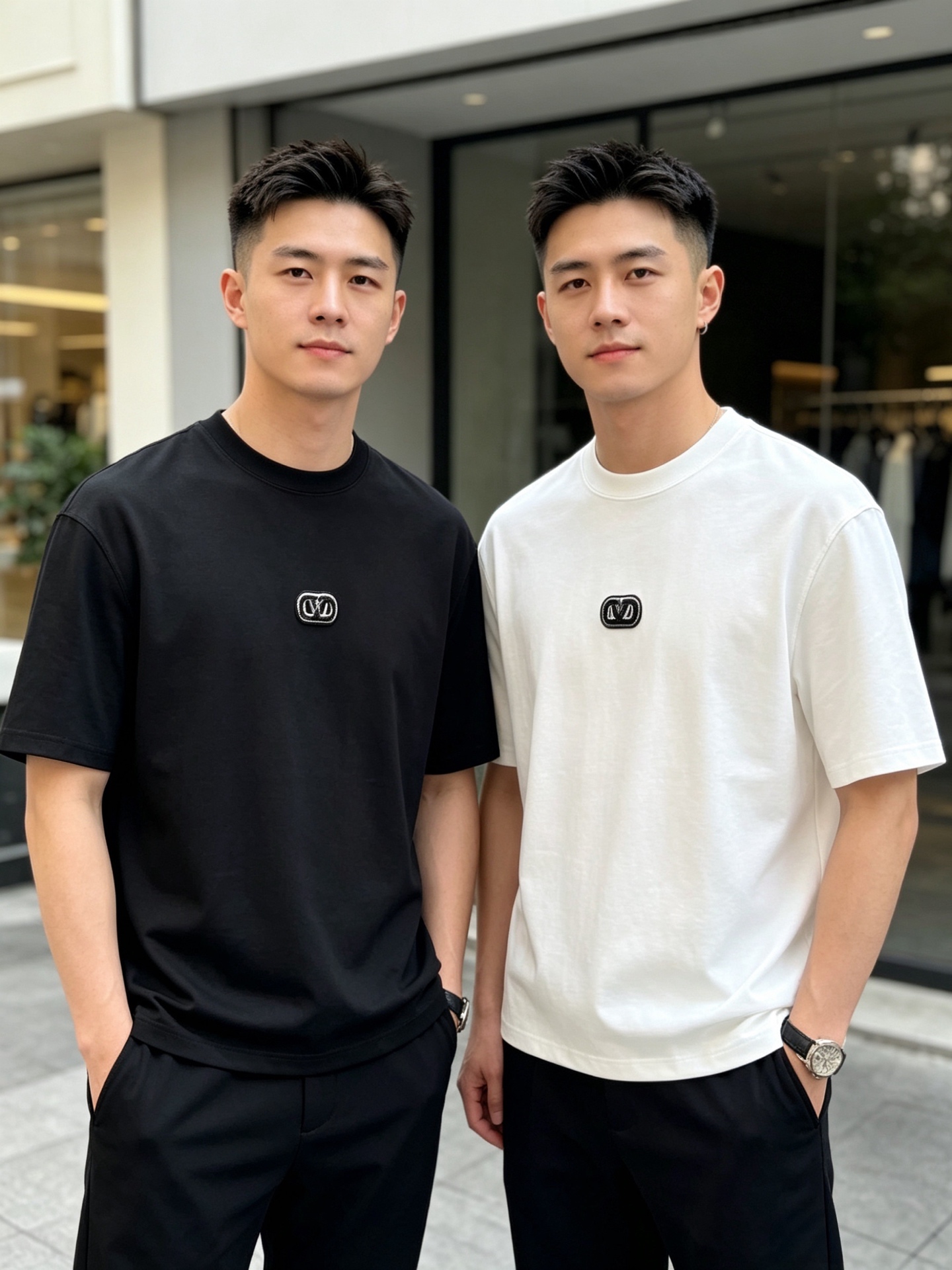 NO:847625,/ Valentino 2026 spring and summer new products, complete with three labels, mercerized cotton round neck short-sleeved T-shirt, counter size M-XXXL 175/140, recommended L,, valentino, T-shirt, tees, t-shirt,19860909/华伦天奴 2026年春夏新品上新 三标齐全 丝光棉圆领短袖T恤 专柜码数M-XXXL 175/140建议L,,valentino,T-shirt,tees，t-shirt,,Men's clothing