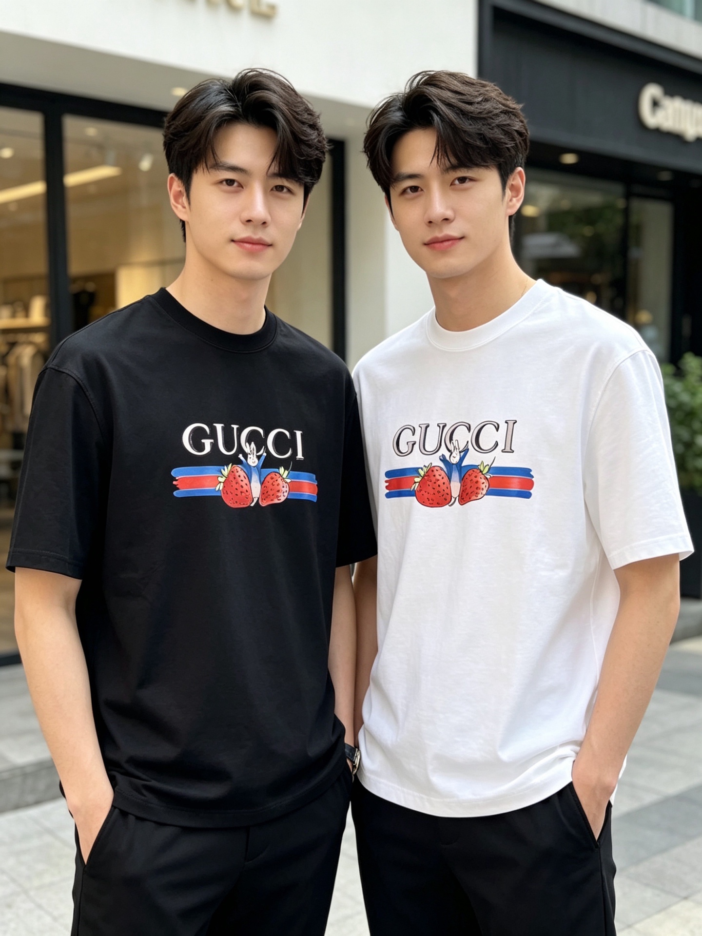 NO:847636,Gucci/Gucci 2026 spring and summer new products, complete with three labels, mercerized cotton round neck short-sleeved T-shirt, counter size M-XXXL 175/140, recommended L,, gucci, T-shirt, tees, t-shirt,19860909Gucci/古奇 2026年春夏新品上新 三标齐全 丝光棉圆领短袖T恤 专柜码数M-XXXL 175/140建议L,,gucci,T-shirt,tees，t-shirt,,Men's clothing