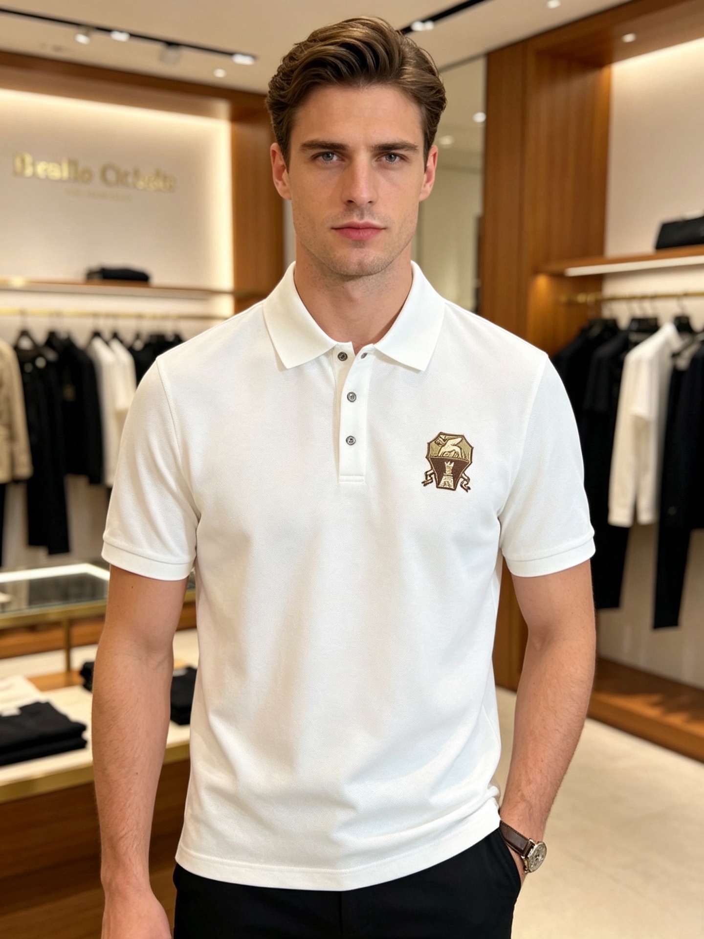 NO:849025,BC 2026 spring and summer new products, complete with three labels, lapel short-sleeved POLO shirt, good product, no need to introduce too much, look at the details, counter size M-XXXL / recommended L, slim fit, T-shirt,19860909BC 2026年春夏新品上新 三标齐全 翻领短袖POLO衫 好货不用过多介绍 看细节 专柜码数M-XXXL /建议L 修身版型,,T-shirt,,Men's clothing