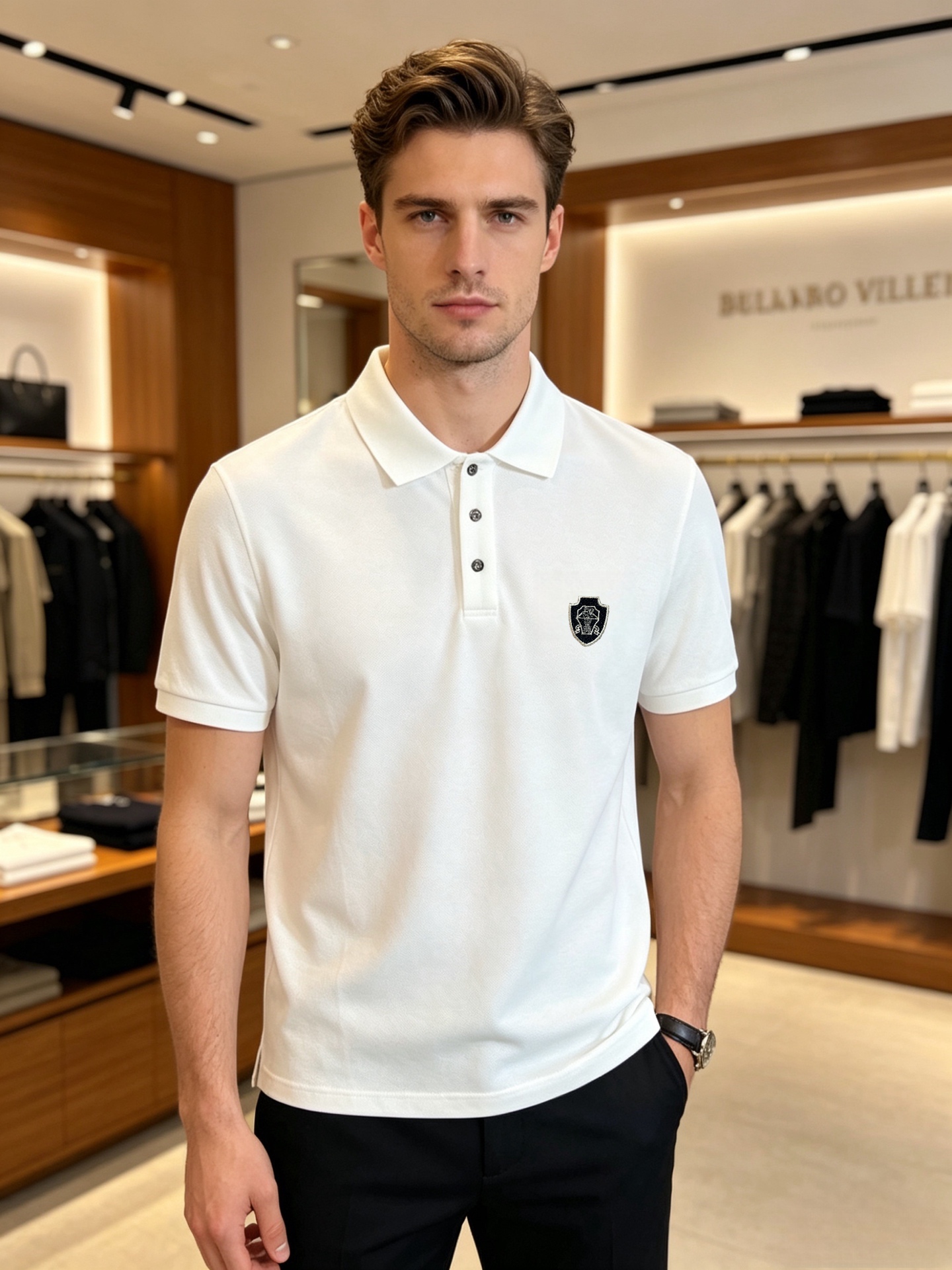 NO:849031,BC 2026 spring and summer new products, complete with three labels, lapel short-sleeved POLO shirt, good product, no need to introduce too much, look at the details, counter size M-XXXL / recommended L, slim fit, T-shirt,19860909BC 2026年春夏新品上新 三标齐全 翻领短袖POLO衫 好货不用过多介绍 看细节 专柜码数M-XXXL /建议L 修身版型,,T-shirt,,Men's clothing