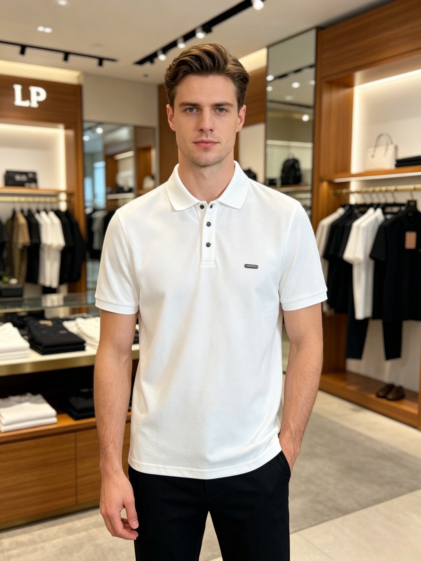 NO:849008,LP 1956 spring and summer new products, complete with three labels, lapel short-sleeved POLO shirt, good product, no need to introduce too much, look at the details, counter size M-XXXL / recommended L, slim fit, loro piana, T-shirt,19860909LP 1956年春夏新品上新 三标齐全 翻领短袖POLO衫 好货不用过多介绍 看细节 专柜码数M-XXXL /建议L 修身版型,,loro piana,T-shirt,,Men's clothing