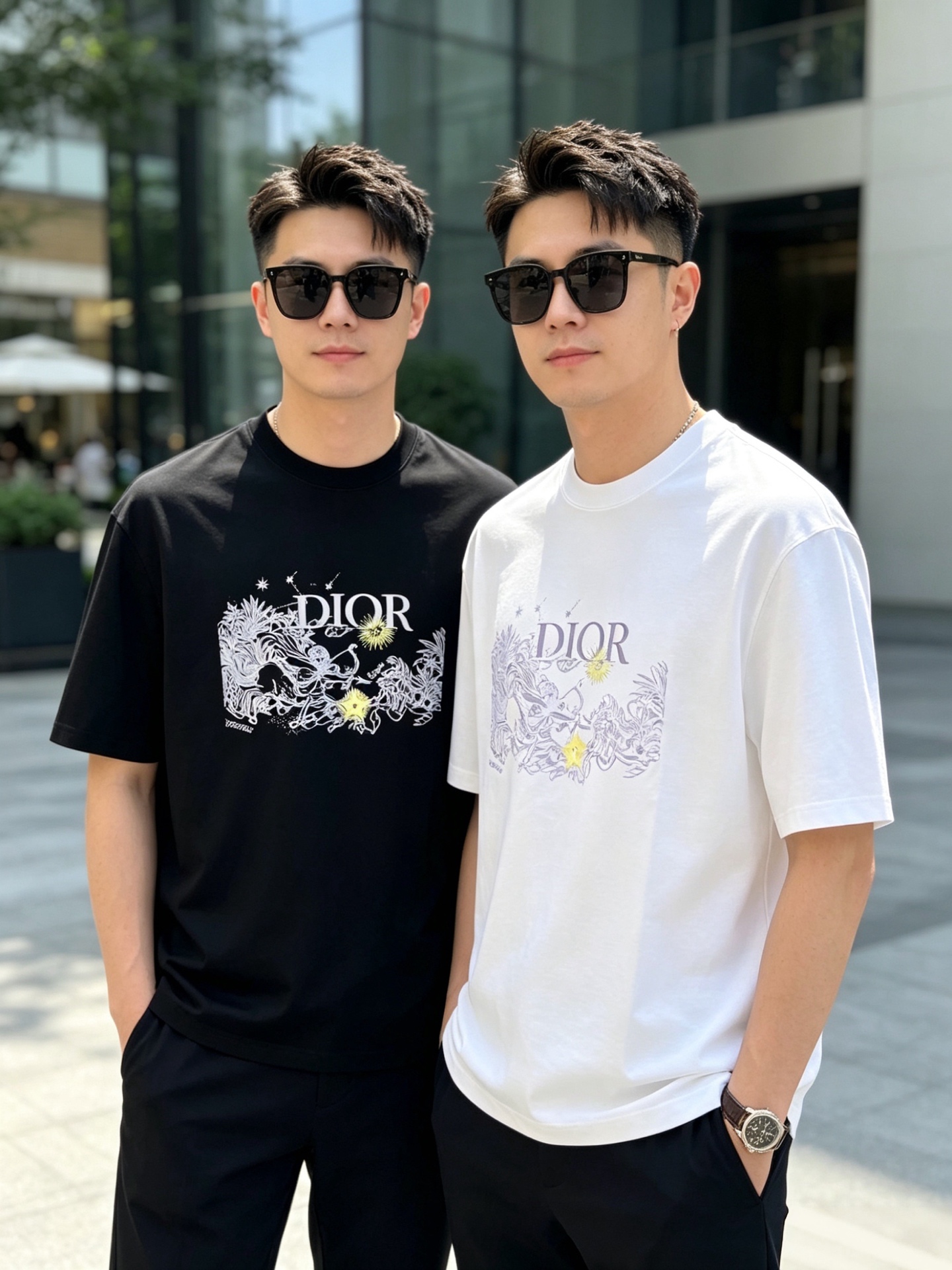 NO:857058,Dior/Dior 2026 spring and summer new products, complete with three labels, mercerized cotton short-sleeved T-shirt, good product without too much introduction, look at the details, counter size M-XXXL 175/140, recommended L,, dior, dior, T-shirt, tees, t-shirt,19860909Dior/迪奥 2026春夏新品 三标齐全 丝光棉短袖T恤 好货不用过多介绍 看细节 专柜码数M-XXXL 175/140建议L,,dior,dior,T-shirt,tees，t-shirt,,Men's clothing