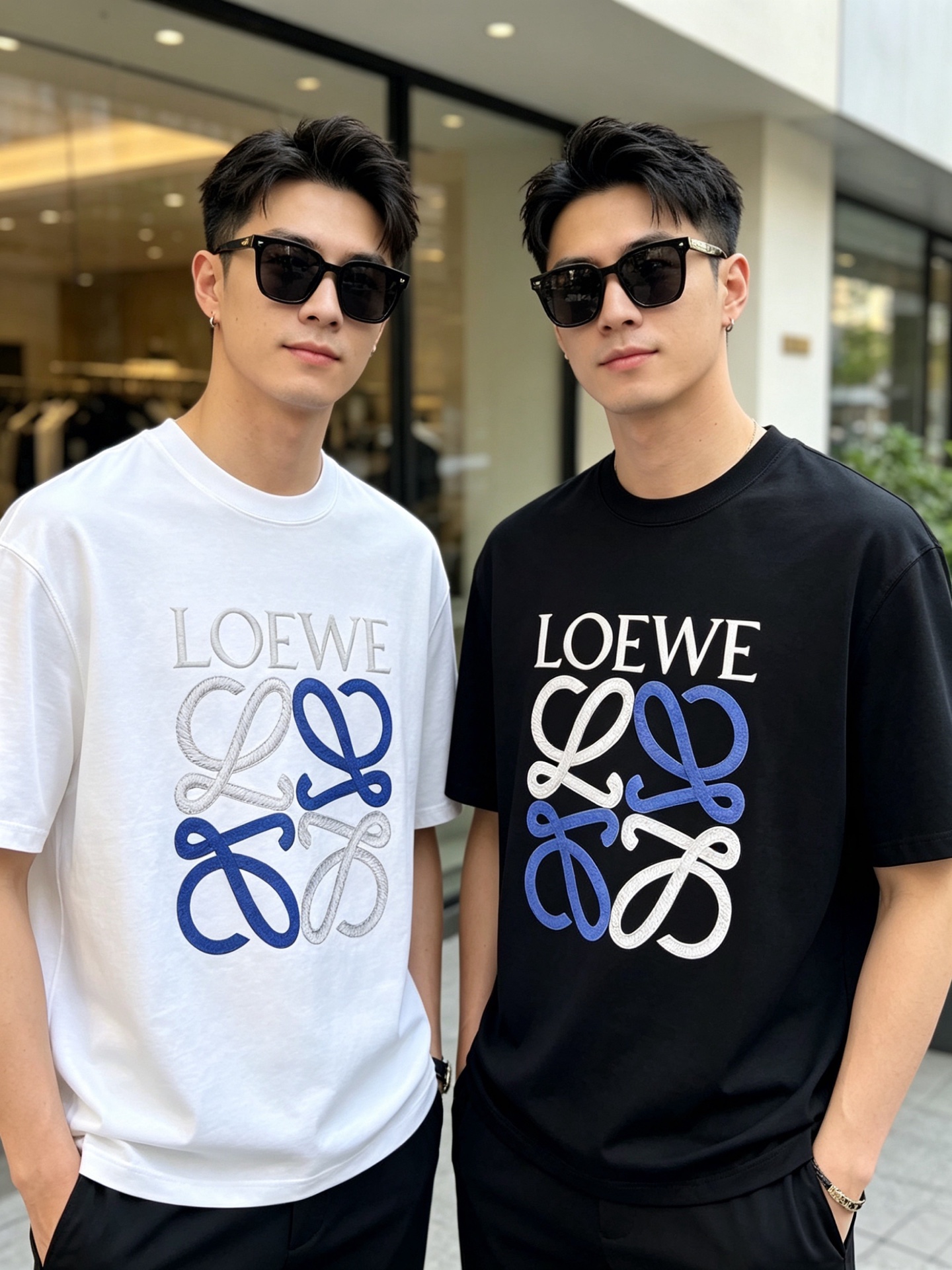 NO:857191,Loewe/Luo Yiwei 2026 spring and summer new products, complete with three labels, mercerized cotton short-sleeved T-shirt, good product without too much introduction, look at the details, counter size M-XXXL 175/140, recommended L,, loewe, loewe, T-shirt, tees, t-shirt,19860909Loewe/罗意威 2026春夏新品 三标齐全 丝光棉短袖T恤 好货不用过多介绍 看细节 专柜码数M-XXXL 175/140建议L,,loewe,loewe,T-shirt,tees，t-shirt,,Men's clothing