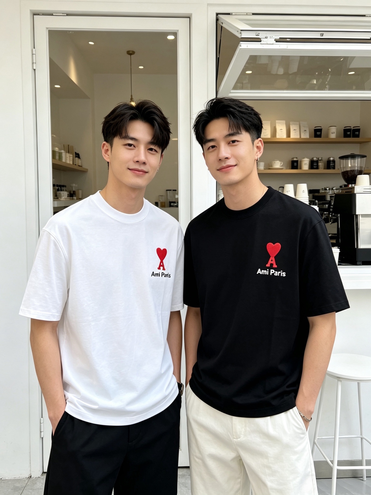 NO:918527,Ami's 2026 spring and summer new products are complete with three standards. Mercerized cotton round neck short-sleeved T-shirt. Good product without too much introduction. Look at the details. Counter size M-XXXL 175/140 recommended L,, T-shirt, tees, t-shirt,19860909Ami 2026年春夏新品上新 三标齐全 丝光棉圆领短袖T恤 好货不用过多介绍 看细节 专柜码数M-XXXL 175/140建议L,,T-shirt,tees，t-shirt,,Men's clothing