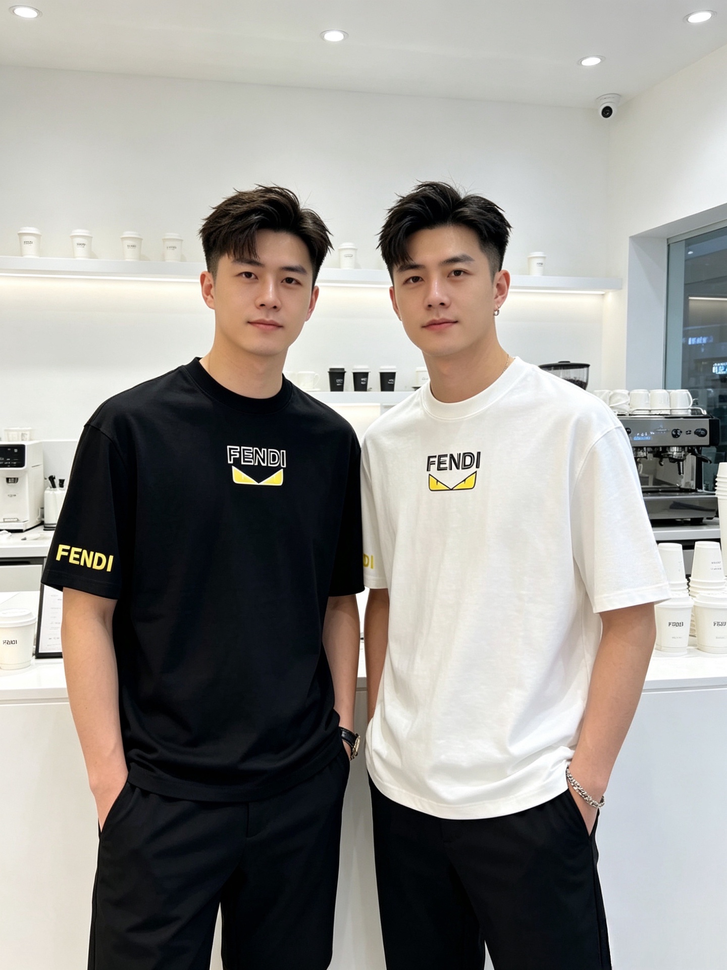 NO:918520,Fendi/Fendi 2026 spring and summer new products, complete with three labels, mercerized cotton round neck short-sleeved T-shirt, good product without too much introduction, look at the details, counter size M-XXXL 175/140, recommended L,, fendi, fendi, T-shirt, tees, t-shirt,19860909Fendi/芬迪 2026年春夏新品上新 三标齐全 丝光棉圆领短袖T恤 好货不用过多介绍 看细节 专柜码数M-XXXL 175/140建议L,,fendi,fendi,T-shirt,tees，t-shirt,,Men's clothing