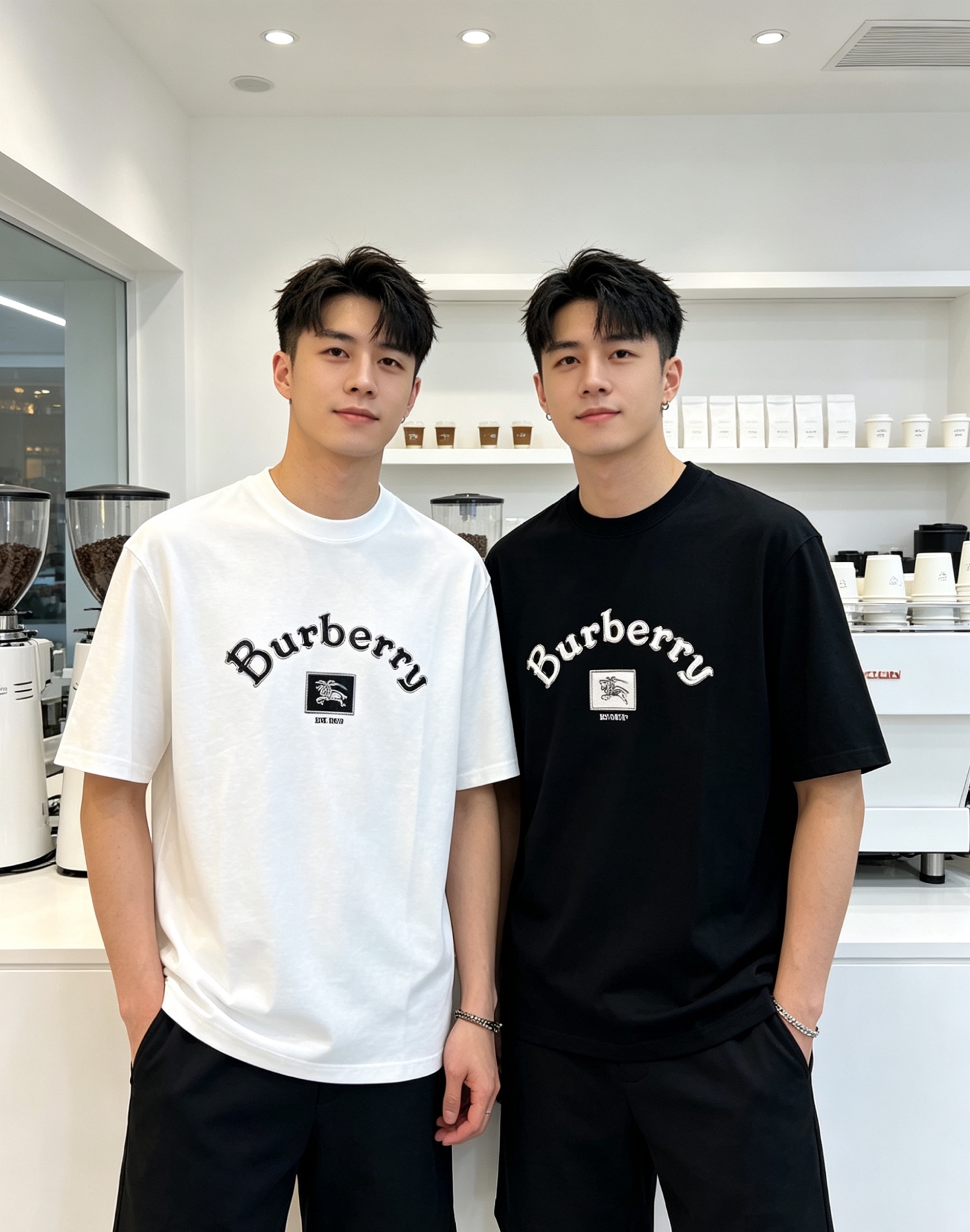 NO:918538,Burberry/Burberry 2026 spring and summer new products, complete with three labels, mercerized cotton round neck short-sleeved T-shirt, good product without too much introduction, look at the details, counter size M-XXXL 175/140, recommended L,, burberry, burberry, T-shirt, tees, t-shirt,19860909Burberry/巴宝莉 2026年春夏新品上新 三标齐全 丝光棉圆领短袖T恤 好货不用过多介绍 看细节 专柜码数M-XXXL 175/140建议L,,burberry,burberry,T-shirt,tees，t-shirt,,Men's clothing