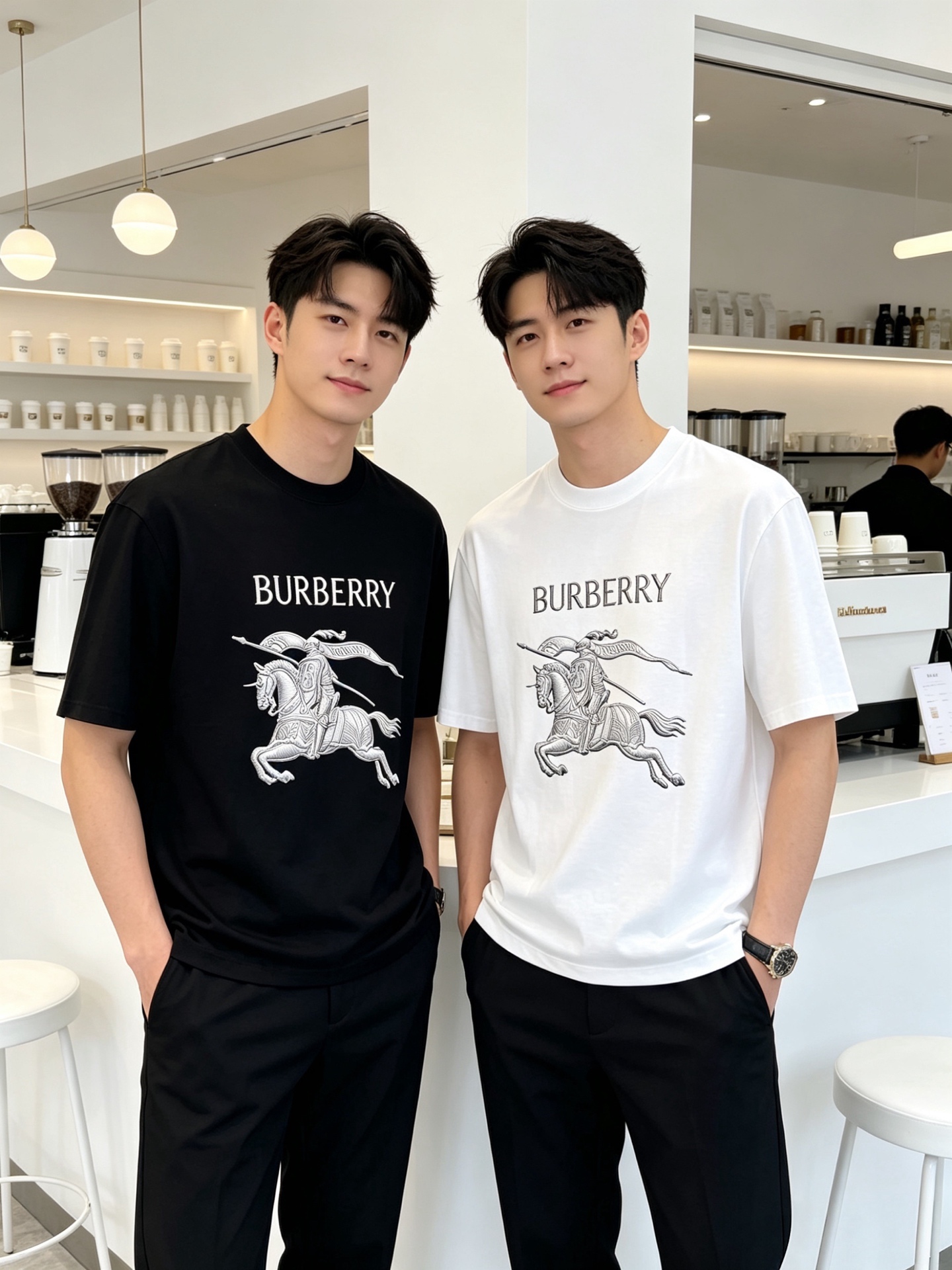 NO:918525,Burberry/Burberry 2026 spring and summer new products, complete with three labels, mercerized cotton round neck short-sleeved T-shirt, good product without too much introduction, look at the details, counter size M-XXXL 175/140, recommended L,, burberry, burberry, T-shirt, tees, t-shirt,19860909Burberry/巴宝莉 2026年春夏新品上新 三标齐全 丝光棉圆领短袖T恤 好货不用过多介绍 看细节 专柜码数M-XXXL 175/140建议L,,burberry,burberry,T-shirt,tees，t-shirt,,Men's clothing