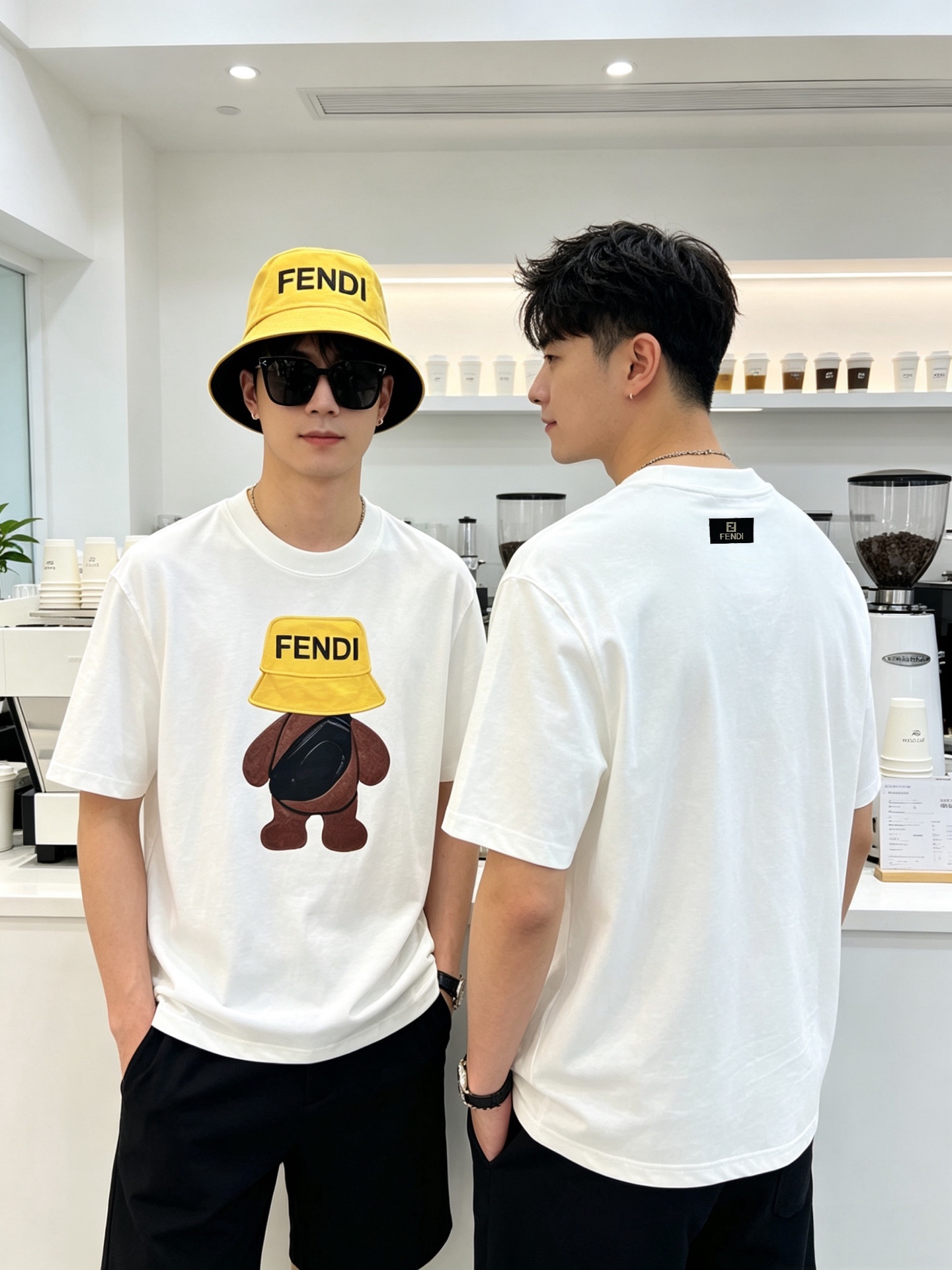 NO:929184,Fendi/Fendi 2026 spring and summer new products, complete with three labels, pure cotton round neck short-sleeved T-shirt, good product without too much introduction, look at the details, counter size M-XXXL / recommended L,, fendi, fendi, T-shirt, tees, t-shirt,19860909Fendi/芬迪 2026年春夏新品上新 三标齐全 纯棉圆领短袖T恤 好货不用过多介绍 看细节 专柜码数M-XXXL /建议L,,fendi,fendi,T-shirt,tees，t-shirt,,Men's clothing