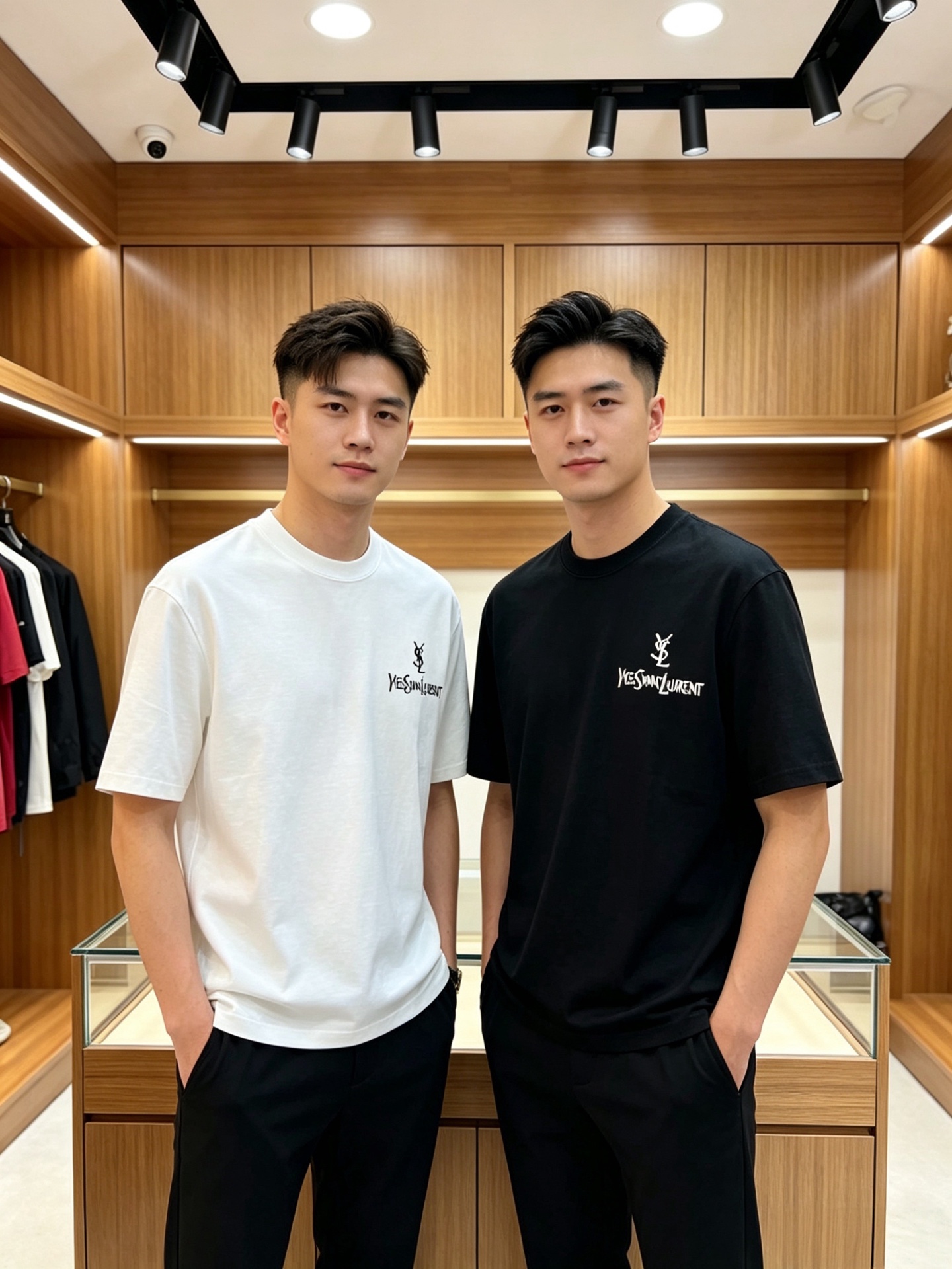 NO:935856,Saint Laurent 2026 spring and summer new products, complete with three labels, mercerized cotton round neck short-sleeved T-shirt, good product without too much introduction, look at the details, counter size M-XXXL 175/140, recommended L, saint laurent, T-shirt, tees, t-shirt,19860909圣罗兰 2026年春夏新品上新 三标齐全 丝光棉圆领短袖T恤 好货不用过多介绍 看细节 专柜码数M-XXXL 175/140建议L,,saint laurent,T-shirt,tees，t-shirt,,Men's clothing