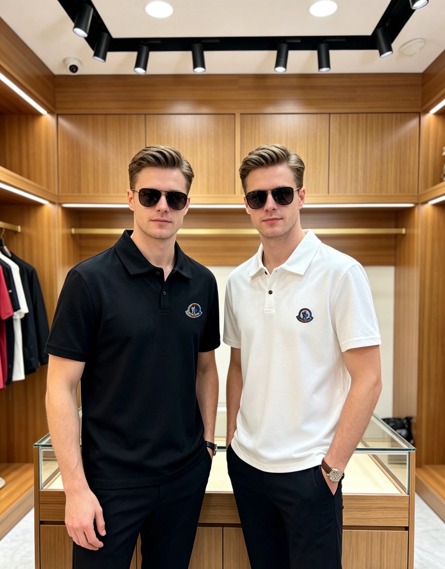 NO:937531,Moncler/Mongolian 2026 new spring and summer new products, complete with three labels, lapel short-sleeved polo shirt, embroidery technology, good products without too much introduction, look at the details, counter size M-XXXL 175/140, recommended L,, Moncler, T-shirt,19860909Moncler/蒙口 2026年春夏新品上新 三标齐全 翻领短袖polo衫 刺绣工艺 好货不用过多介绍 看细节 专柜码数M-XXXL 175/140建议L,,Moncler,T-shirt,,Men's clothing
