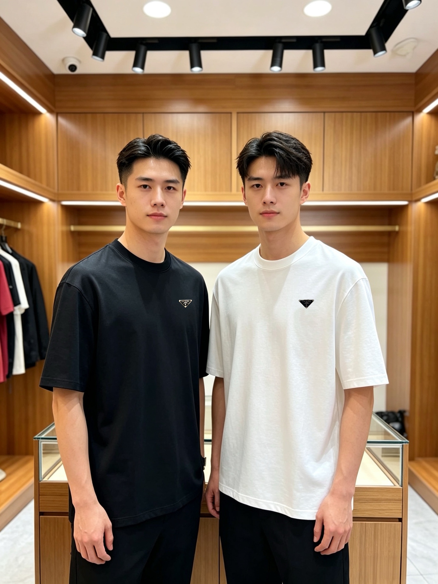 NO:917584,prada/Prada 2026 spring and summer new products, complete with three labels, mercerized cotton round neck short-sleeved T-shirt, good product without too much introduction, look at the details, counter size M-XXXL /140 recommended L,, prada, prada, T-shirt, tees, t-shirt,19860909prada/普拉达 2026年春夏新品上新 三标齐全 丝光棉圆领短袖T恤 好货不用过多介绍 看细节 专柜码数M-XXXL /140建议L,,prada,prada,T-shirt,tees，t-shirt,,Men's clothing