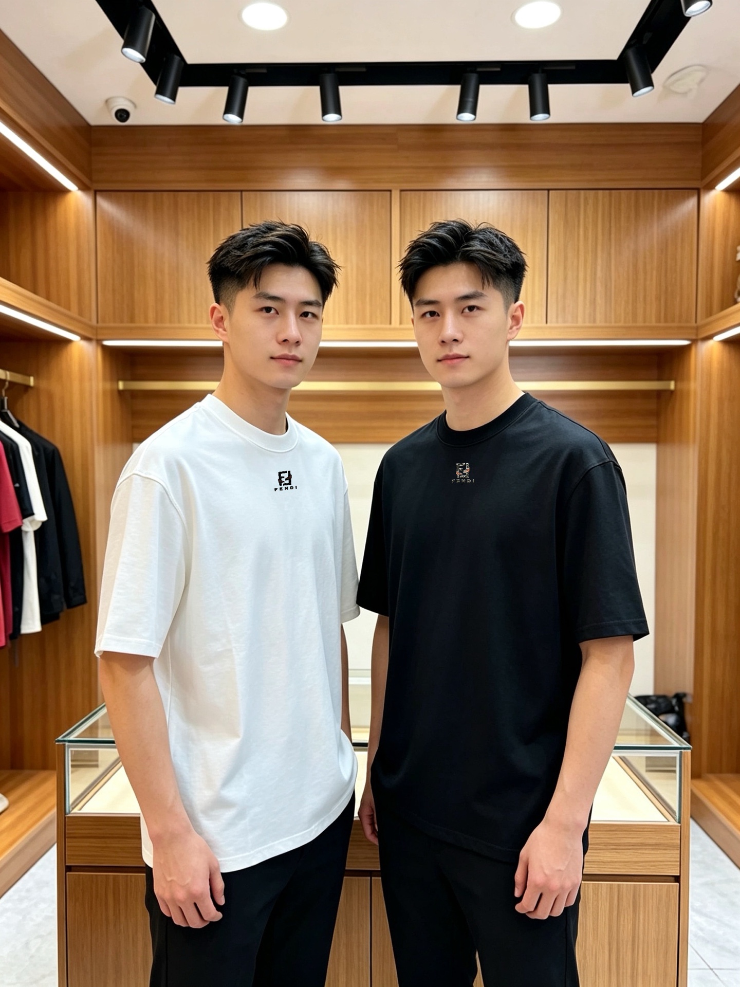 NO:917593,Fendi/Fendi 2026 spring and summer new products, complete with three labels, mercerized cotton round neck short-sleeved T-shirt, good product without too much introduction, look at the details, counter size M-XXXL /140 recommended L,, fendi, fendi, T-shirt, tees, t-shirt,19860909Fendi/芬迪 2026年春夏新品上新 三标齐全 丝光棉圆领短袖T恤 好货不用过多介绍 看细节 专柜码数M-XXXL /140建议L,,fendi,fendi,T-shirt,tees，t-shirt,,Men's clothing