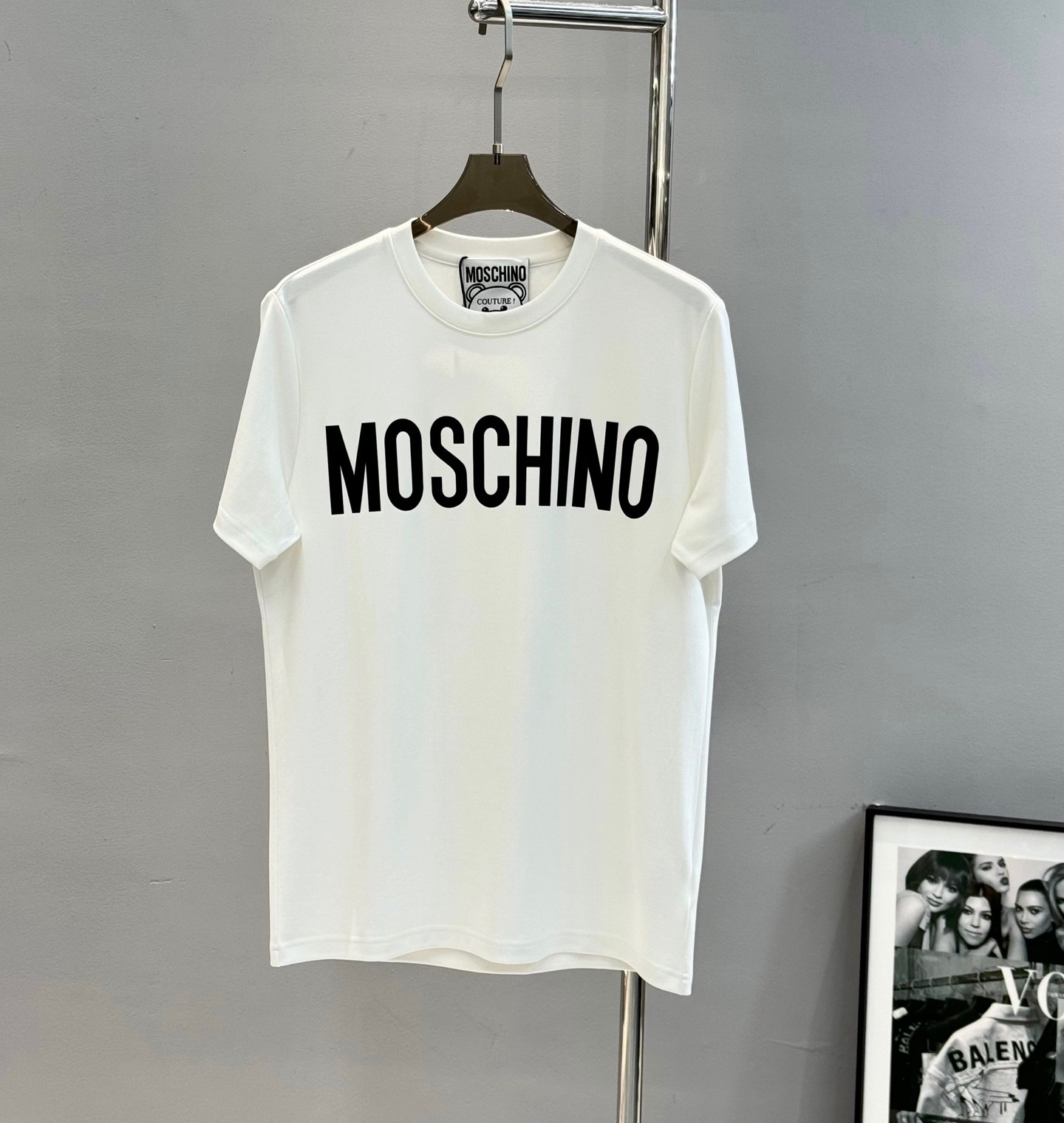 Moschino Women's Modal T-Shirt with Brand Letter Graphic - Comfortable & Stylish