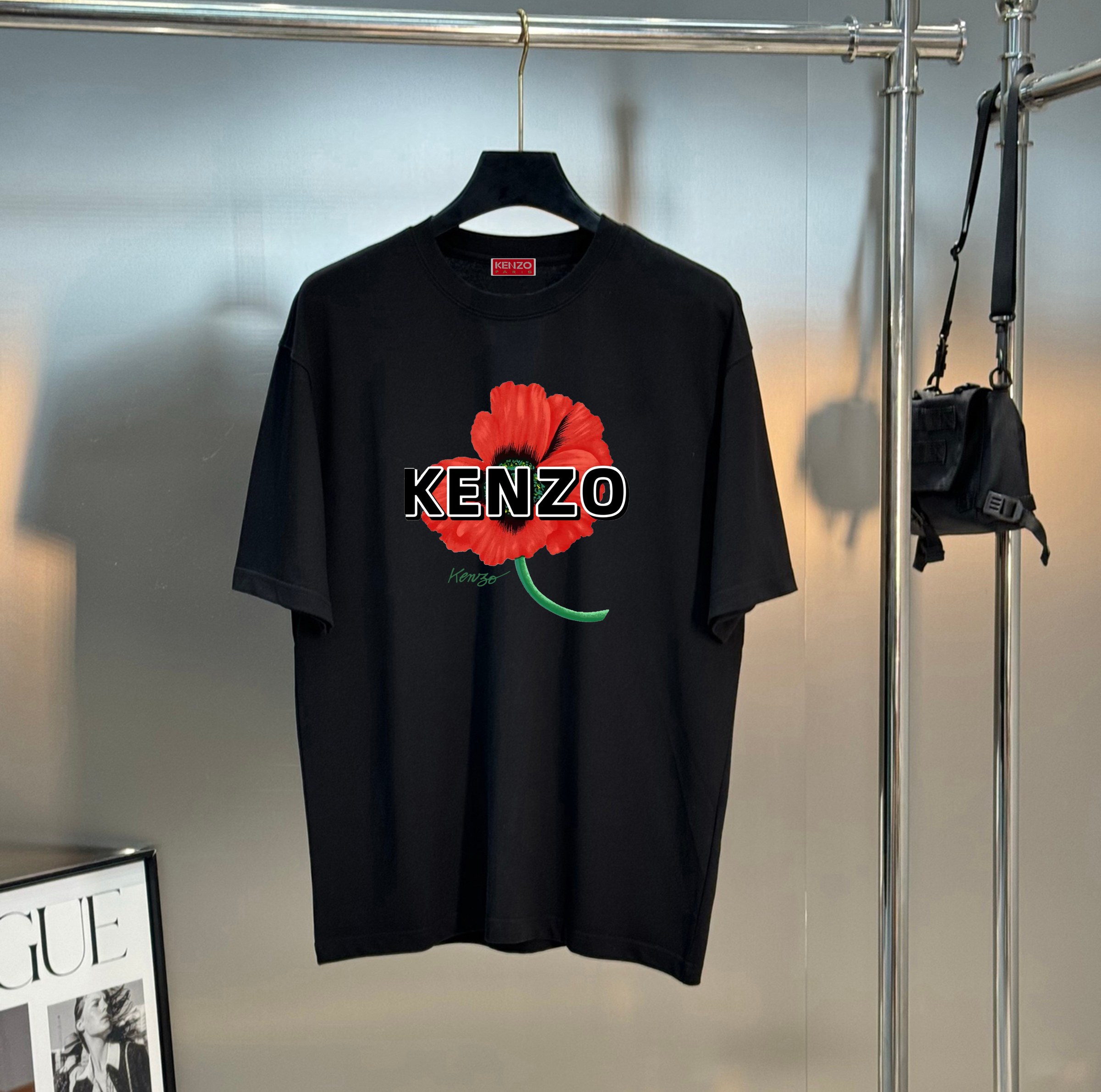 KENZO Classic Printed Crew Neck T-Shirt Fashionable and Versatile Style