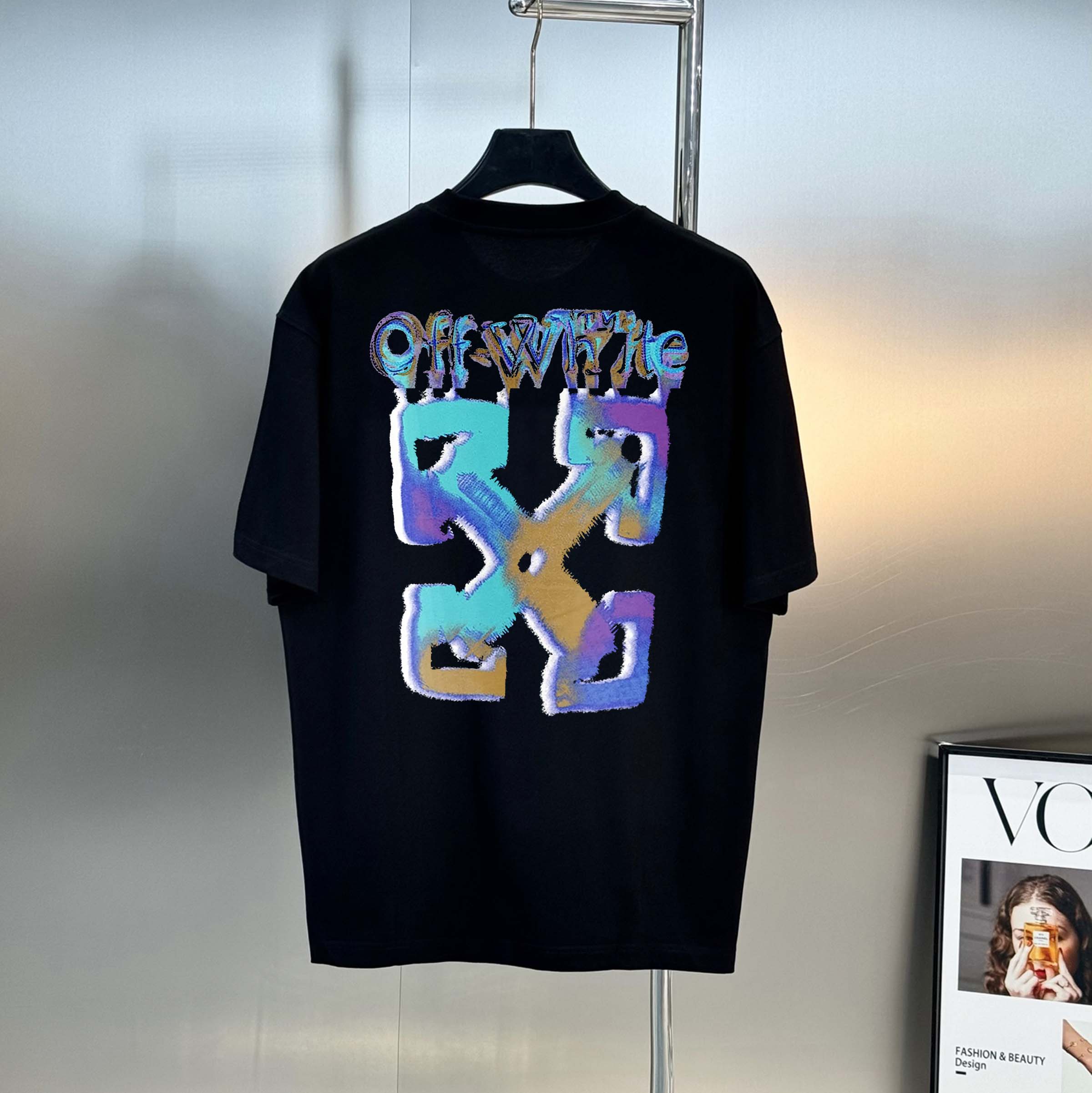 P80 off 2025 nueva temporada otoño-invierno 250 gramos cuello redondo camiseta de manga corta tee el producto real es e…