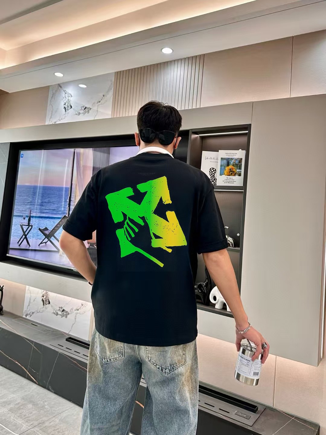 P95 OFF-WHITE nuevo éxito de ventas OW 2026 camiseta de manga corta de estilo Oscar La camiseta utiliza tejid…