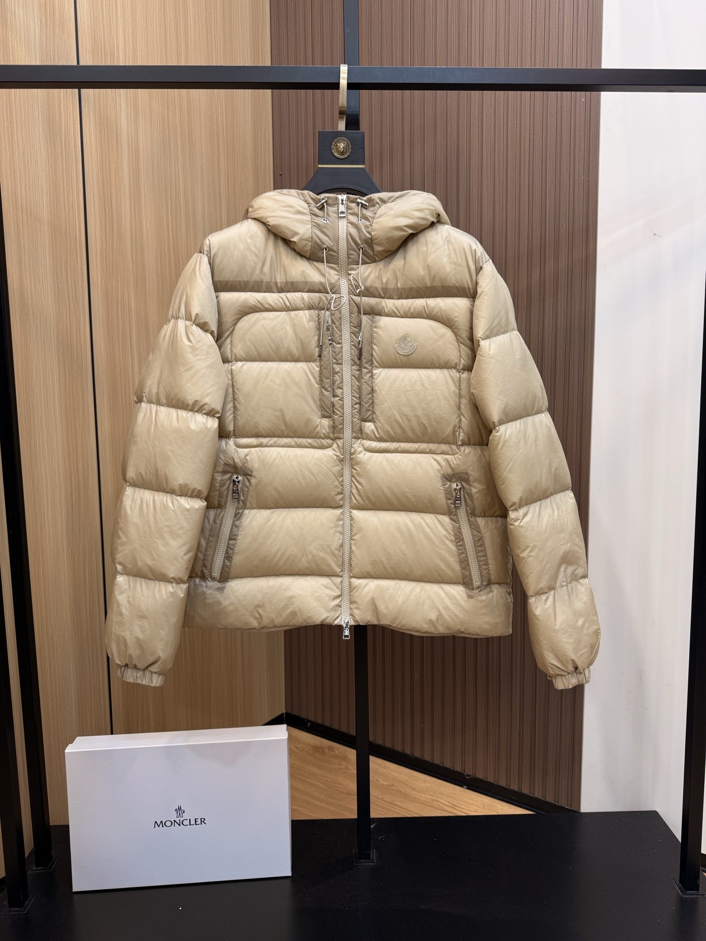 Empaque Moner25 primavera/verano para hombre ORFET chaqueta de plumas ligera con capucha corta, corte holgado que combi…