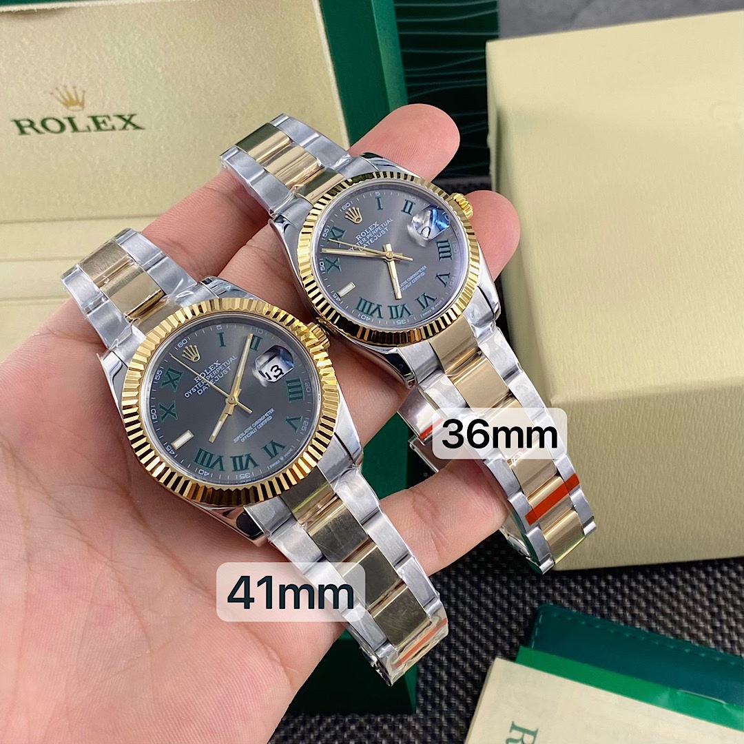 Rolex Datejust Montre Bleu Or Jaune