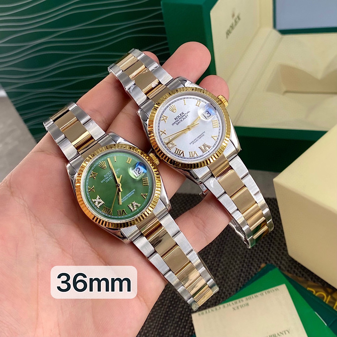 Rolex Datejust Montre Bleu Or Jaune