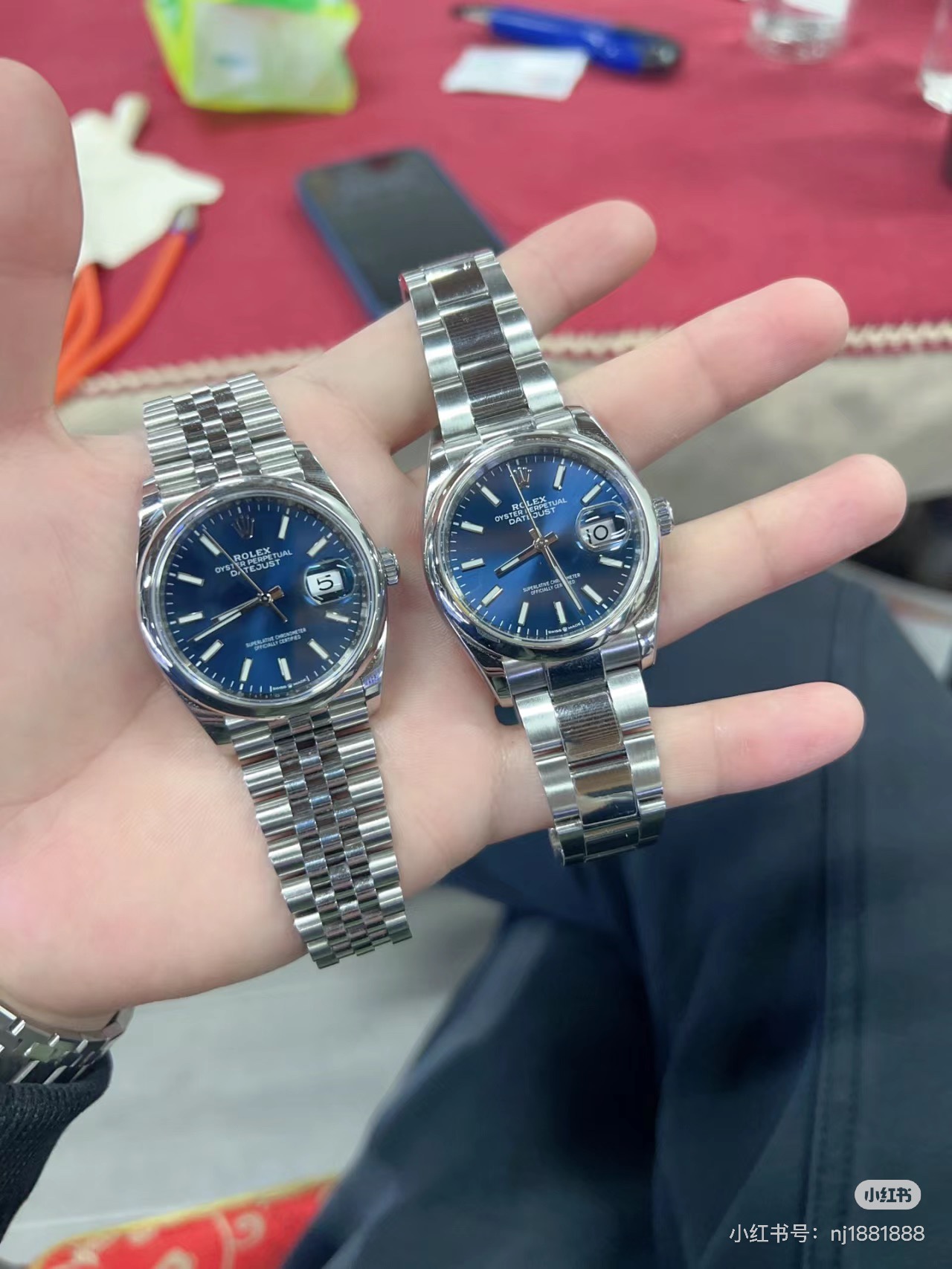 Rolex Orologio da Polso Blu