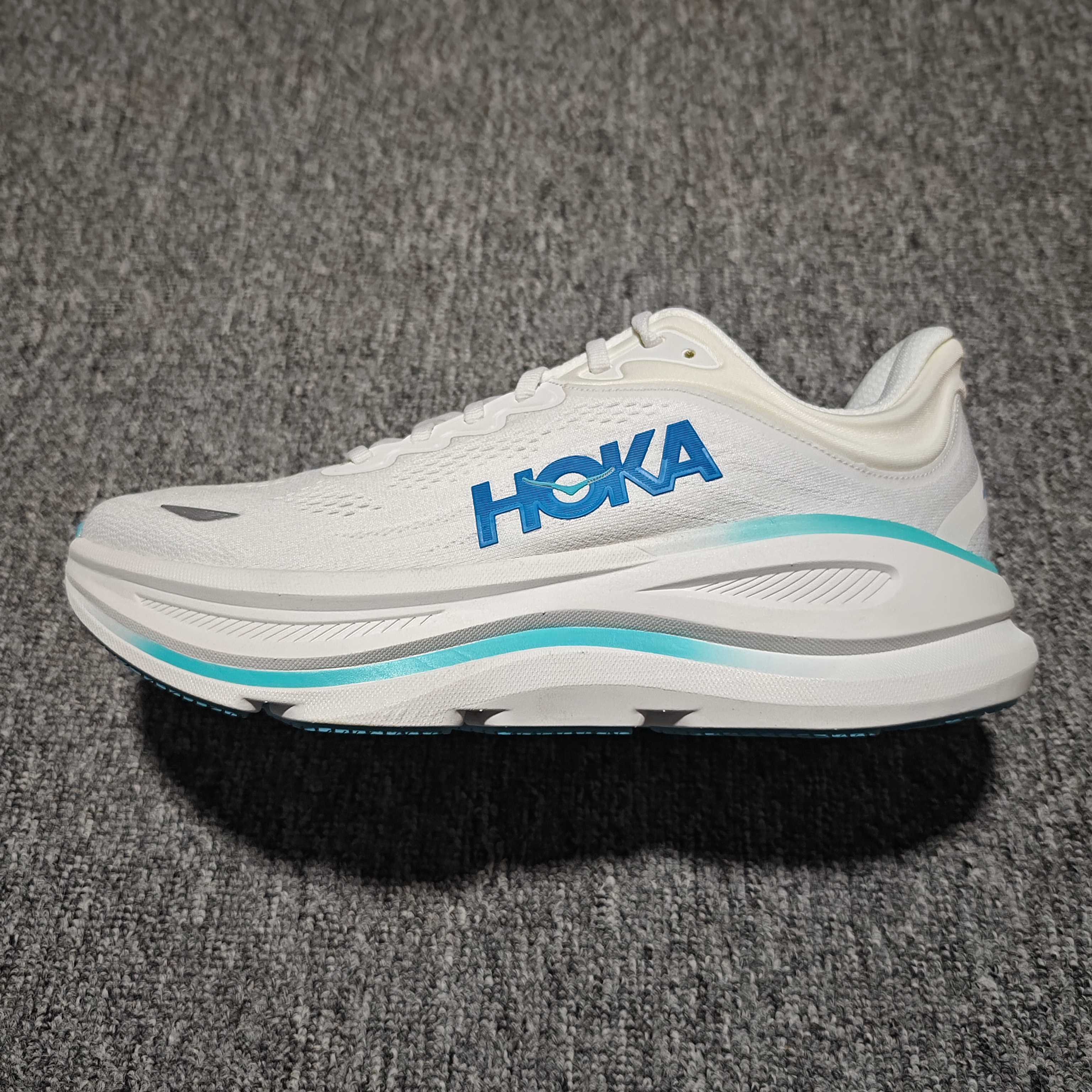  平台专供 Hoka Bondi 9 帮带9 网面透气跑步鞋  全新外贸订单出货 中底布可区分版本 最大