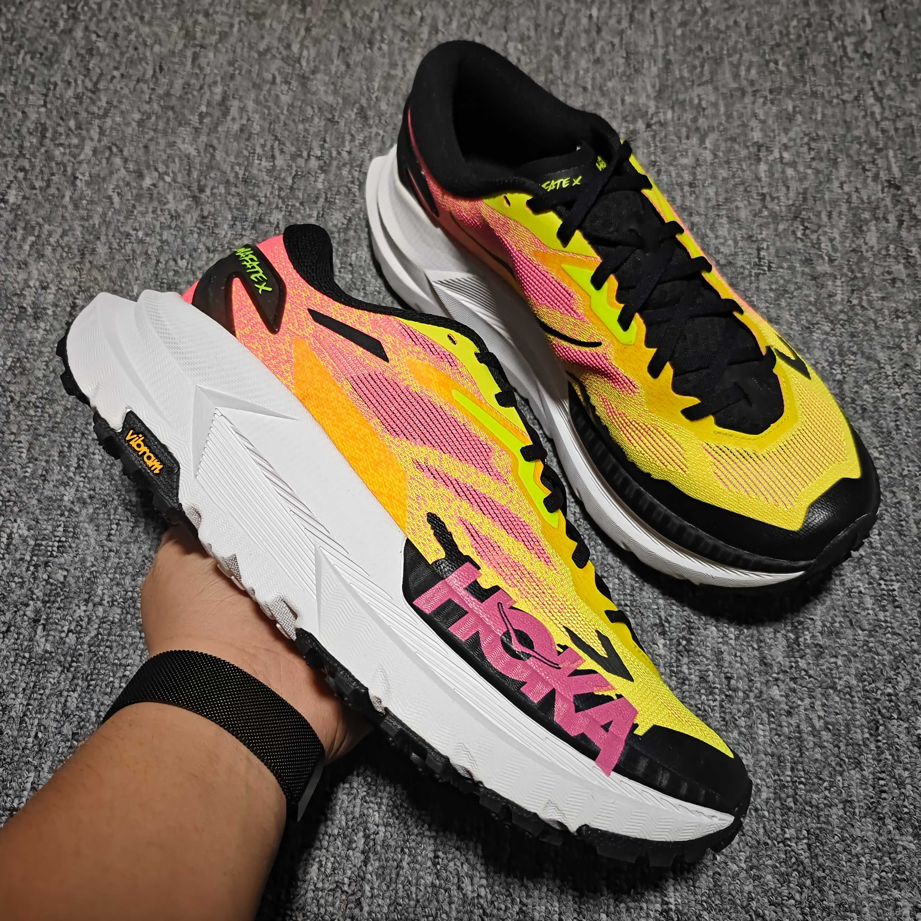  Hoka Mafate X 玛法特 超轻厚底轻量山地跑步鞋  新版本 最强品质可随意对比 尺码： 36
